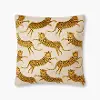 P6051RPNAT/GOLD-PILW Tan and Gold Leopard Accent Pillow