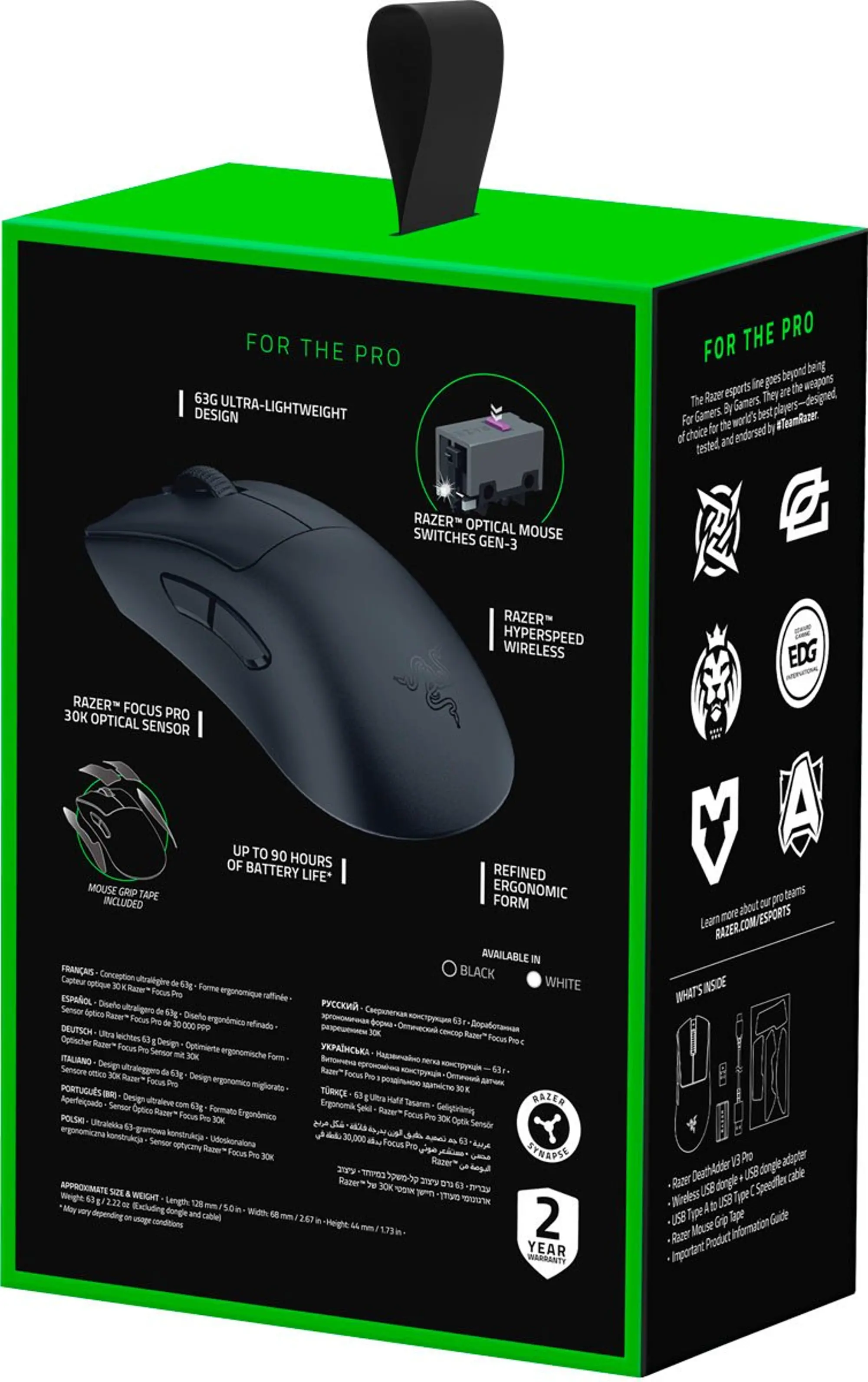 Razer Deathadder V3 Pro Wireless Gaming Mouse | RC Willey