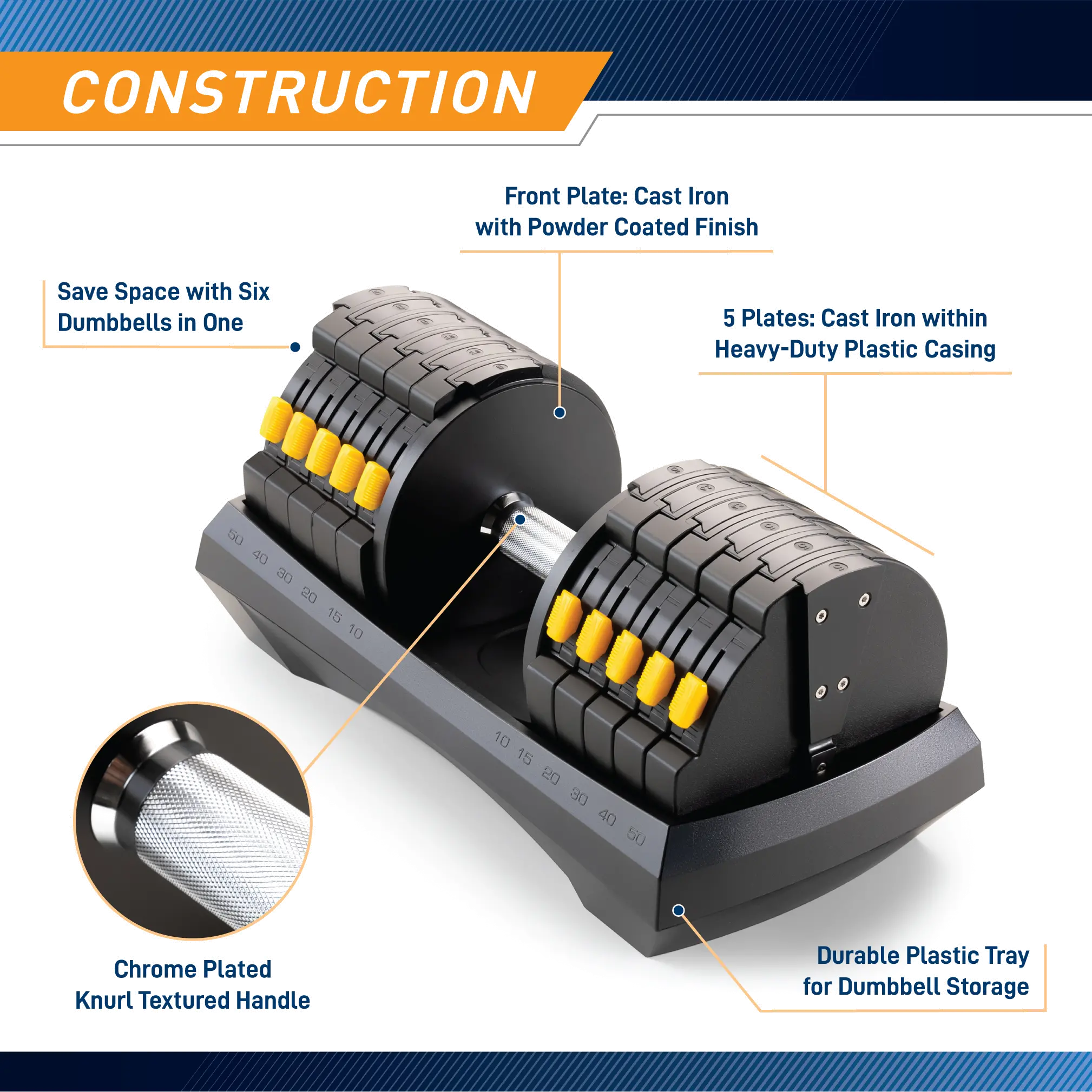 ADDB-6198 Marcy Adjustable Dumbbell System-5