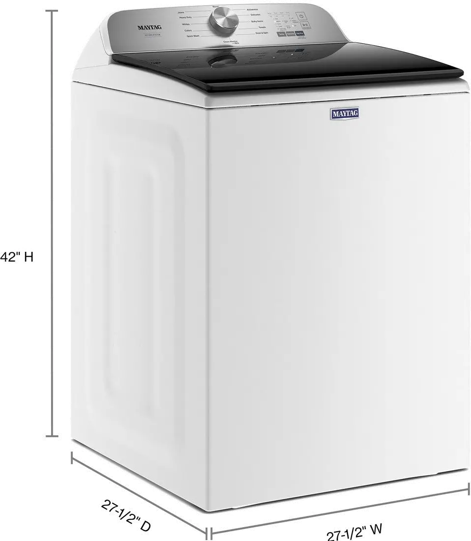 MVW6500MW Maytag 4.7 cu ft Pet Pro Washer - White M6500-11