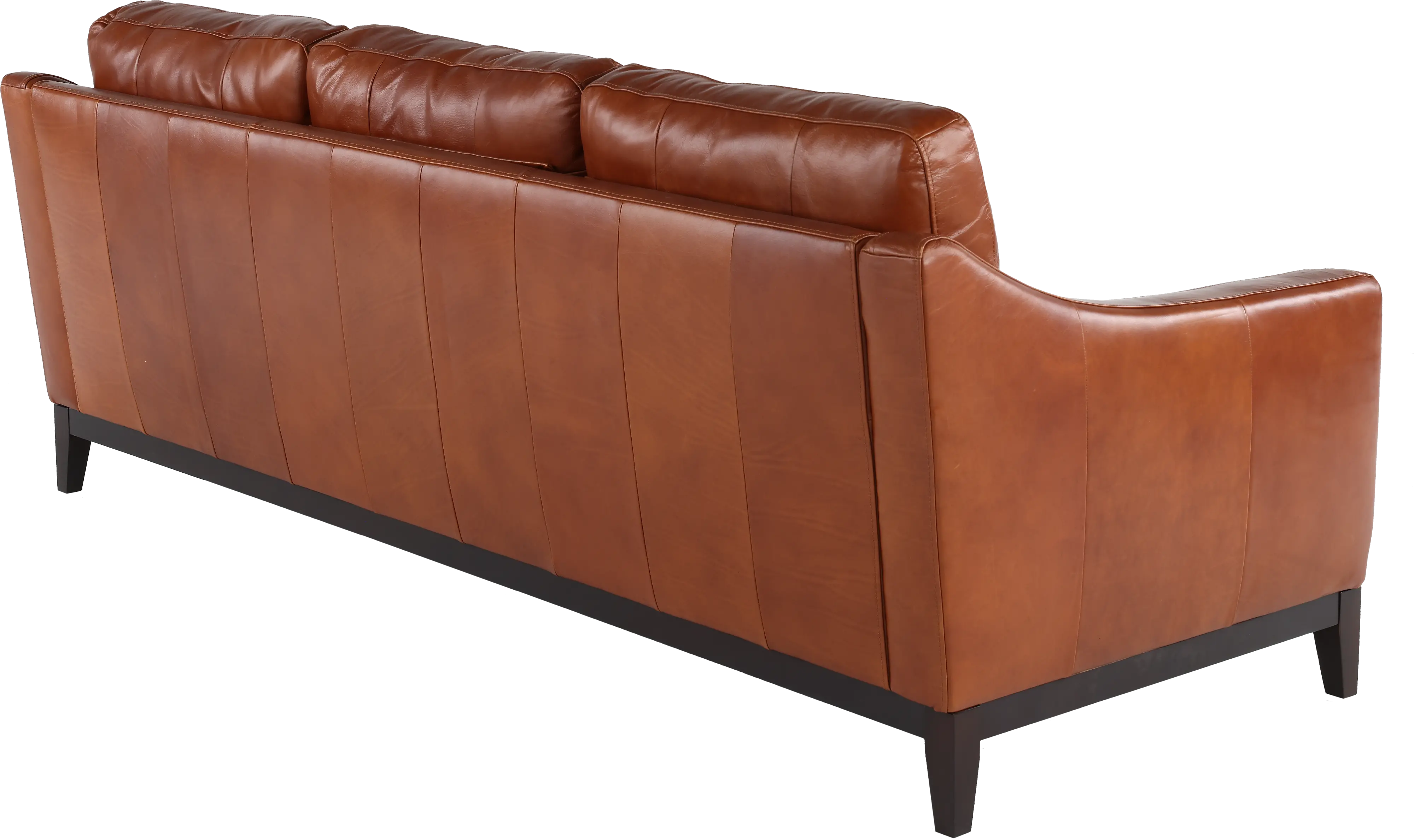 De la Cruz Brown Leather Sofa-5