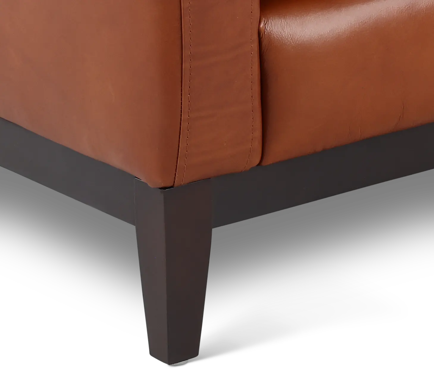 De la Cruz Brown Leather Loveseat-7