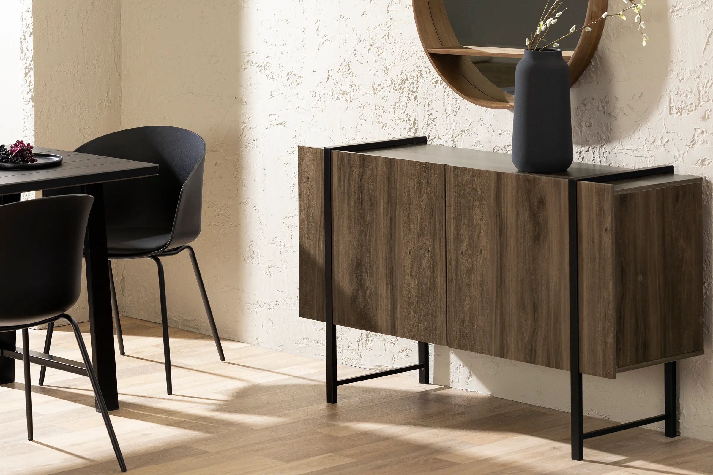 14383 Mezzy Dark Brown Sideboard-3