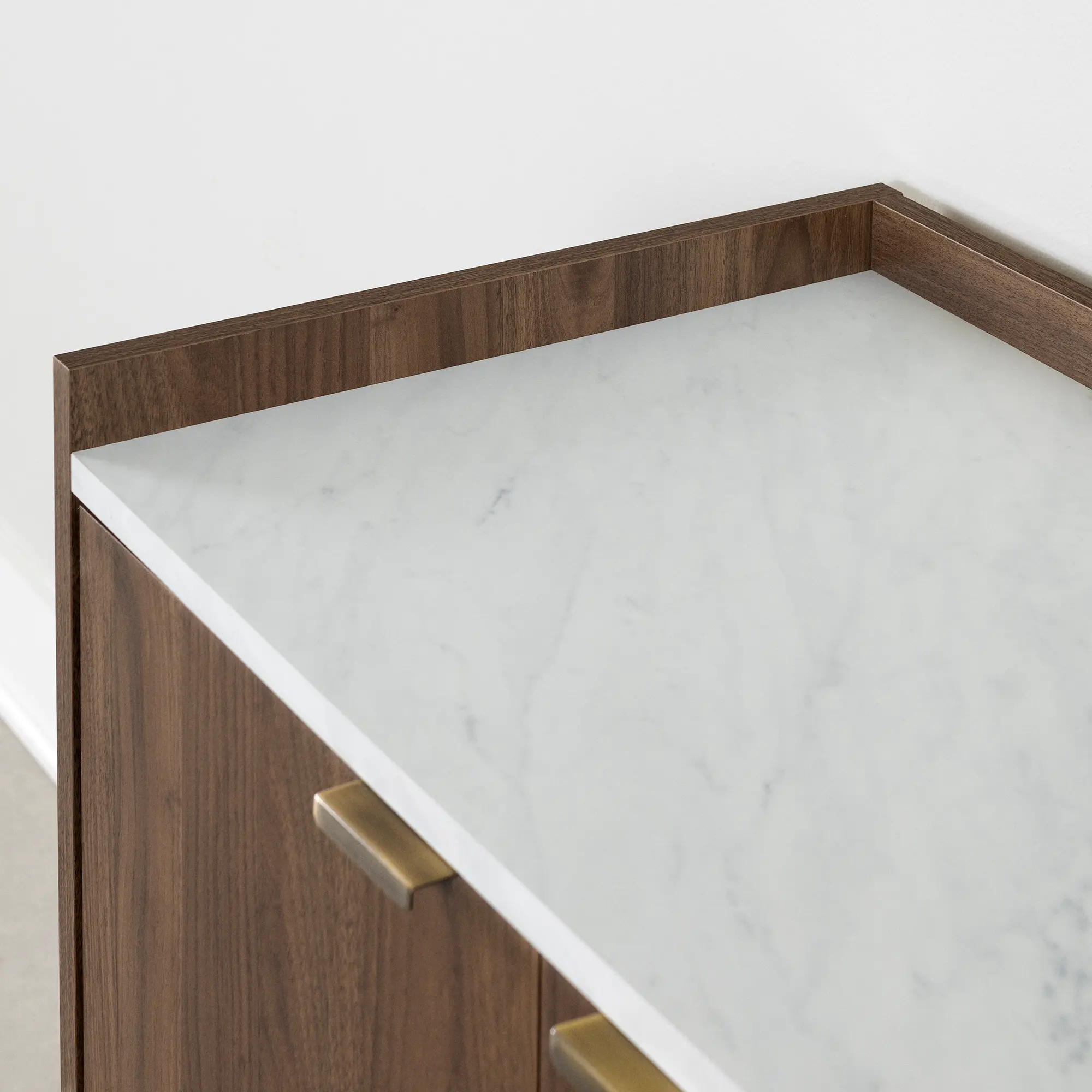 14465 Maliza Walnut and White Storage Cabinet-5