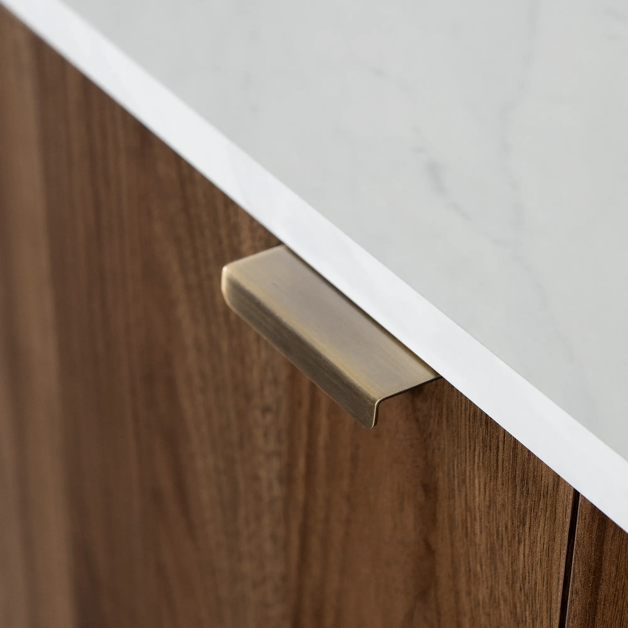 14465 Maliza Walnut and White Storage Cabinet-6