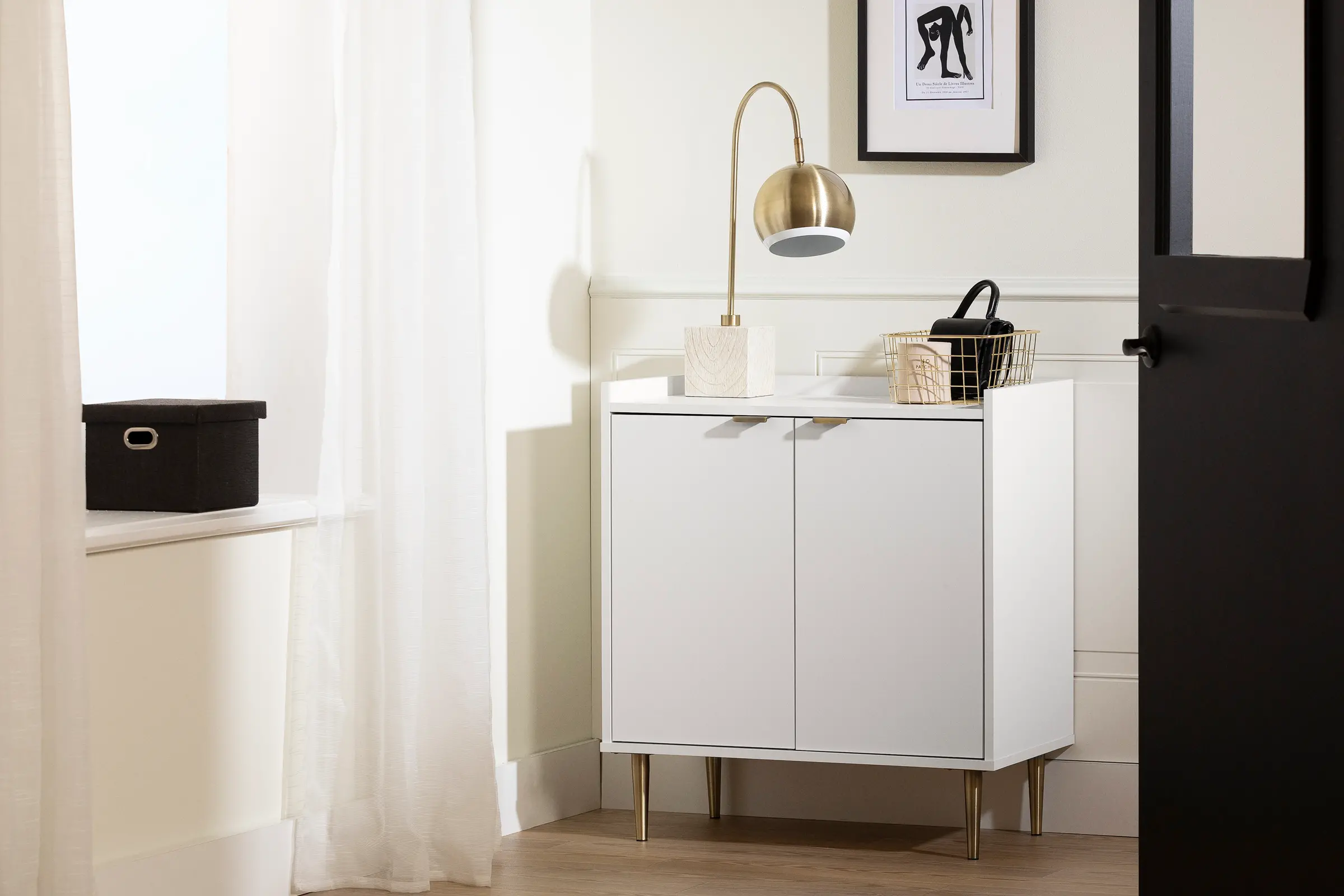 14466 Maliza White Storage Cabinet-3