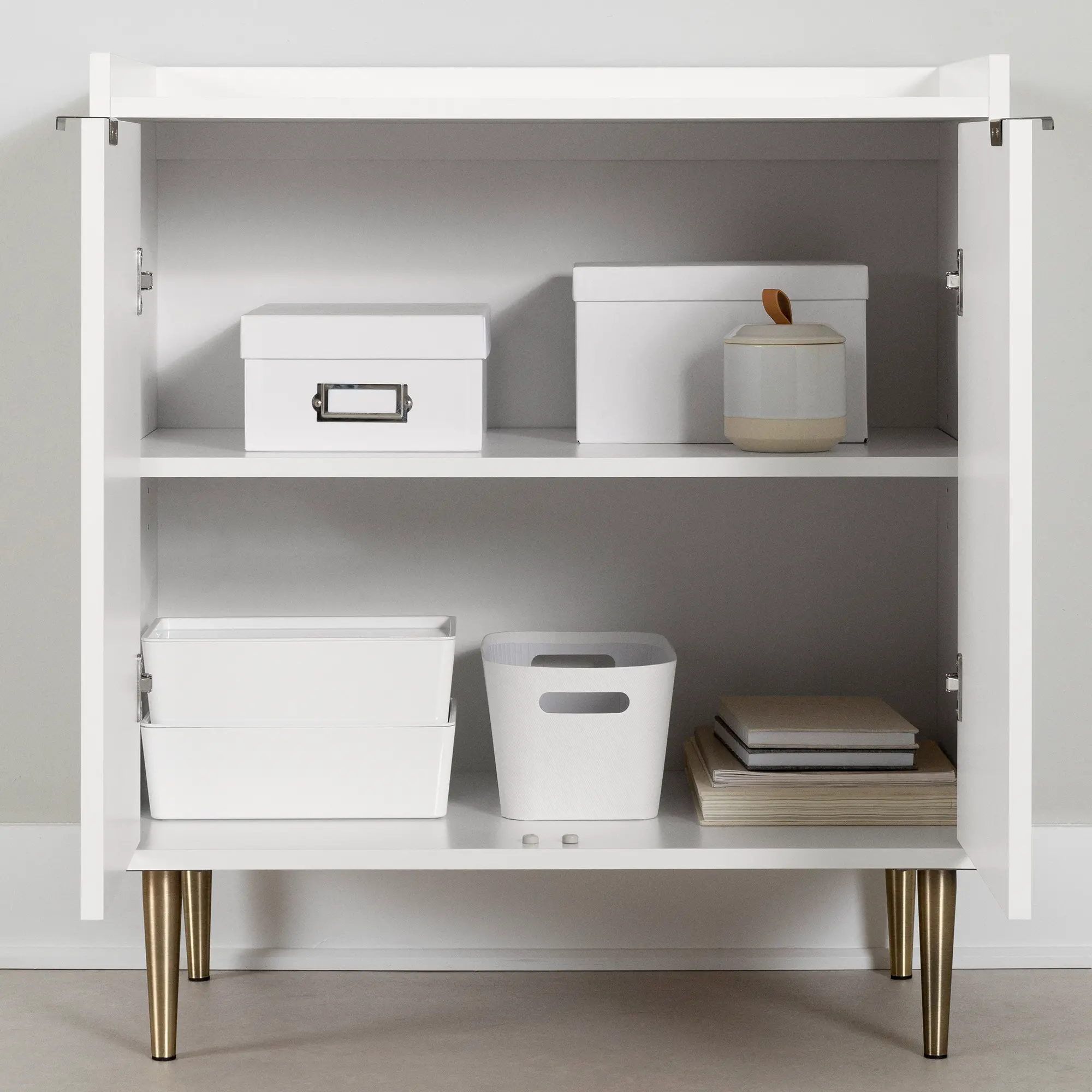 14466 Maliza White Storage Cabinet-4