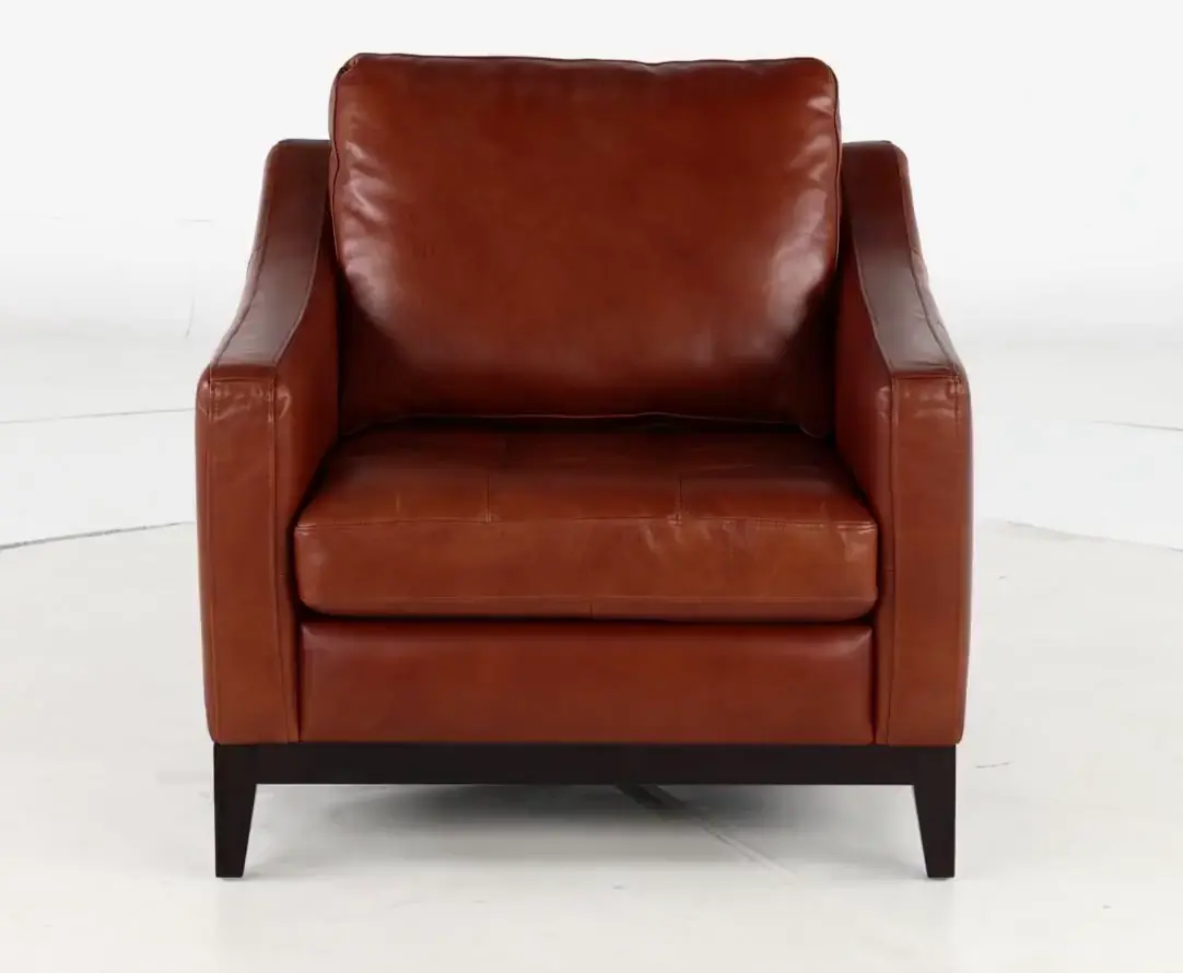 De la Cruz Brown Leather Chair-7