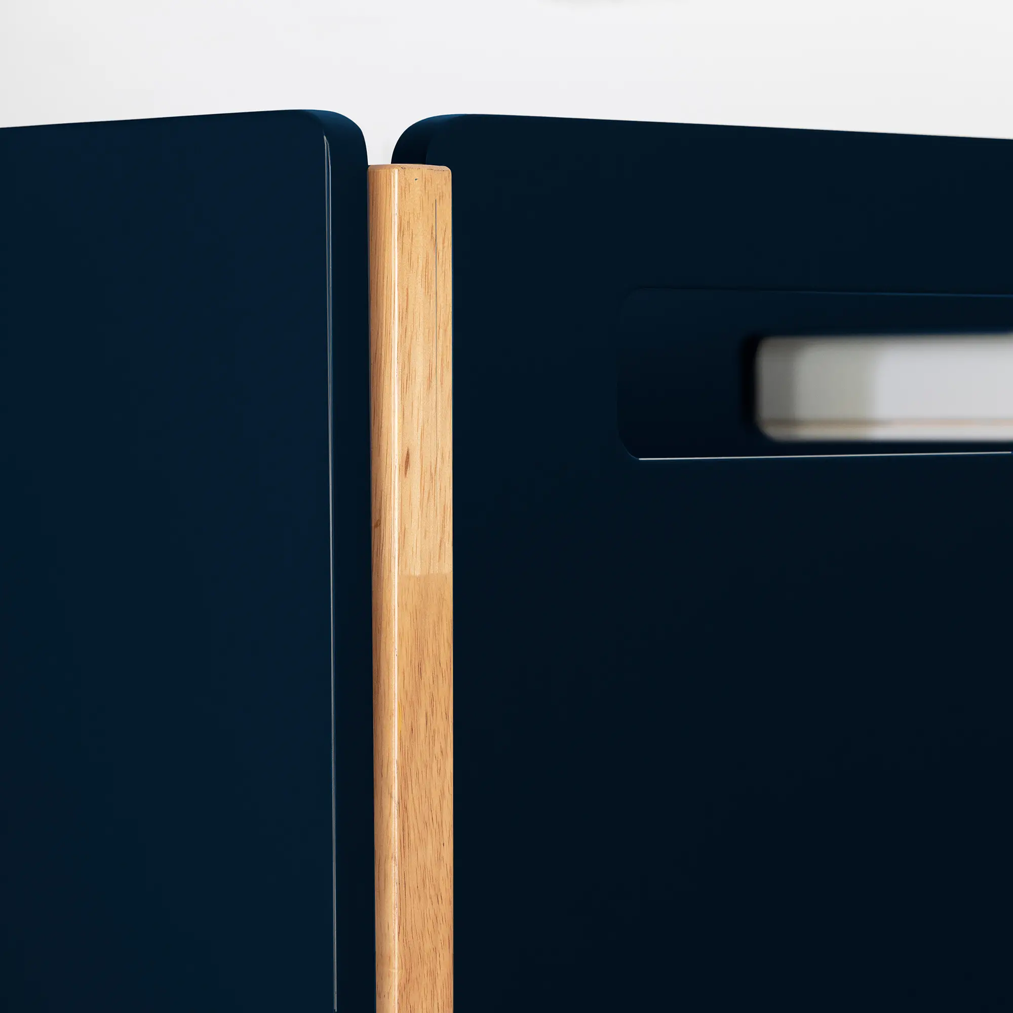 13933 Bebble Natural and Navy Blue Twin Bunk Bed-5