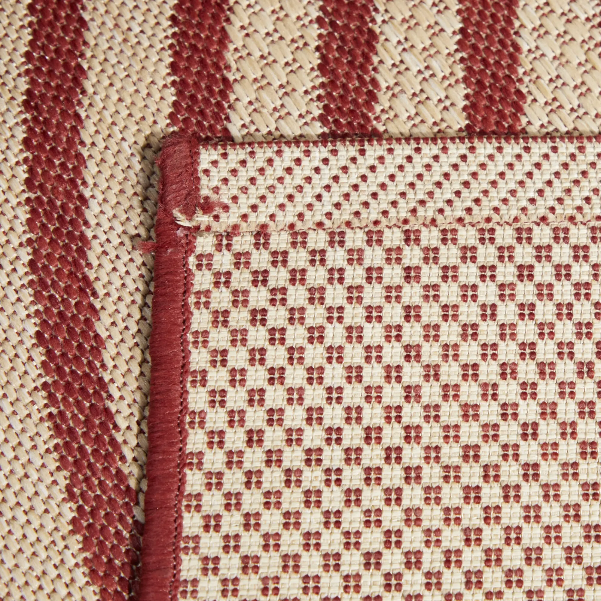 Cerise 8 x 10 Red Transitional Outdoor Patio Rug-4