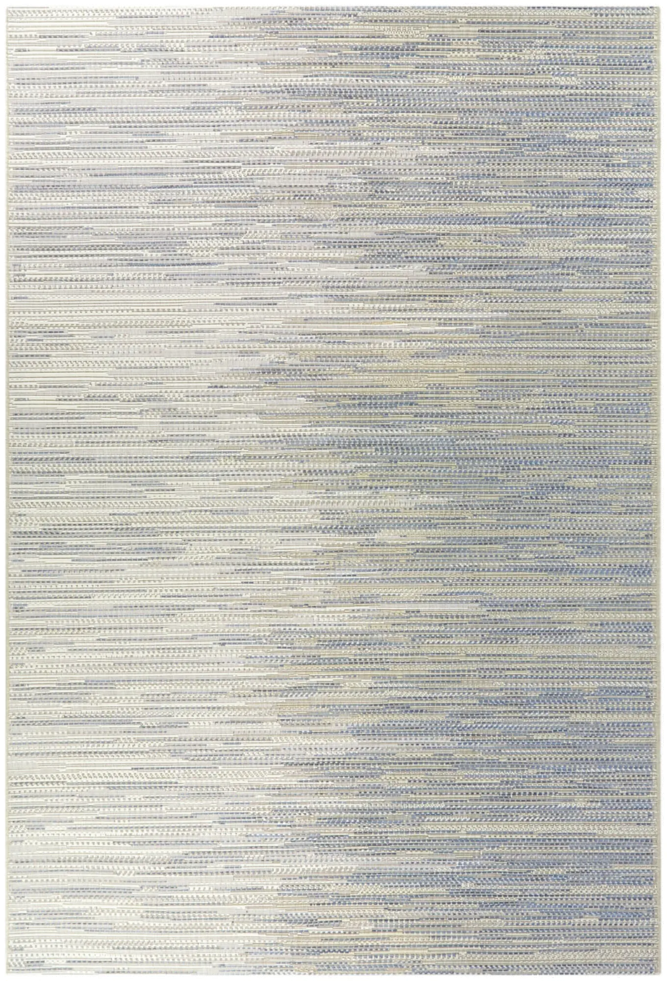 Cabot 5 x 7 Blue Contemporary Outdoor Rug-1