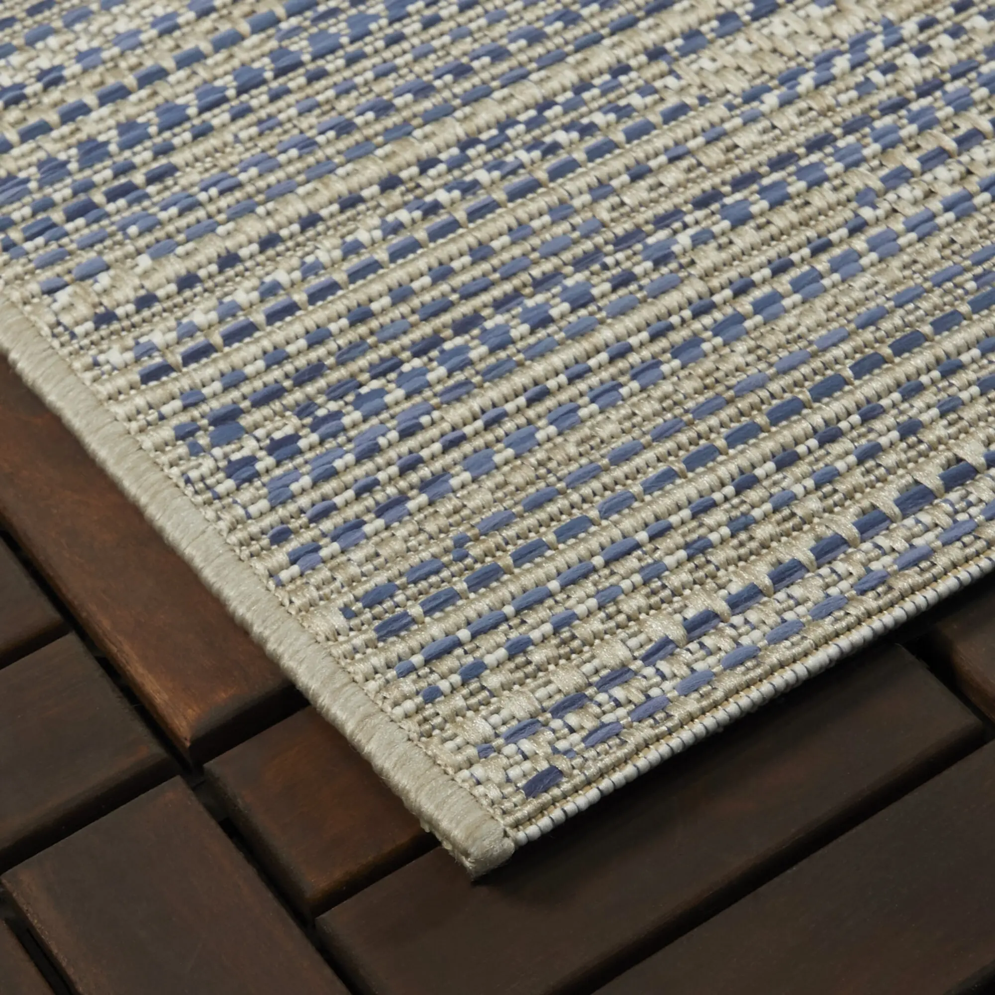 Cabot 8 x 10 Blue Contemporary Outdoor Rug-3