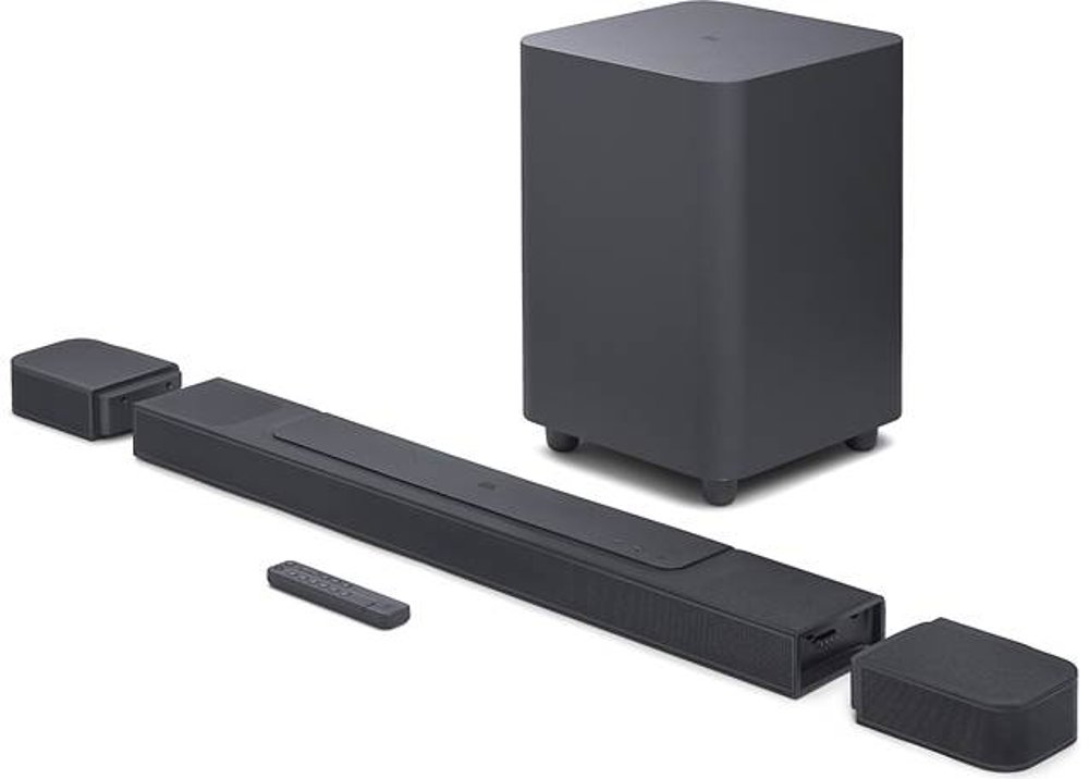 JBL Bar 1000 Powered 7.1.4-Channel Sound Bar System With Detachable Surround Speakers and Subwoofer