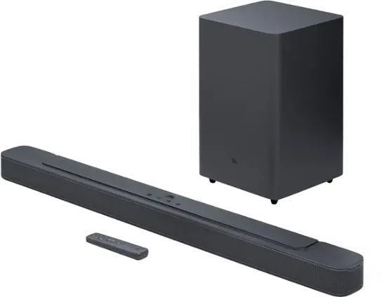 JBL2GBAR21DBM2BLKAM JBL 2.1 Channel Soundbar with Wireless Subwoofer-1