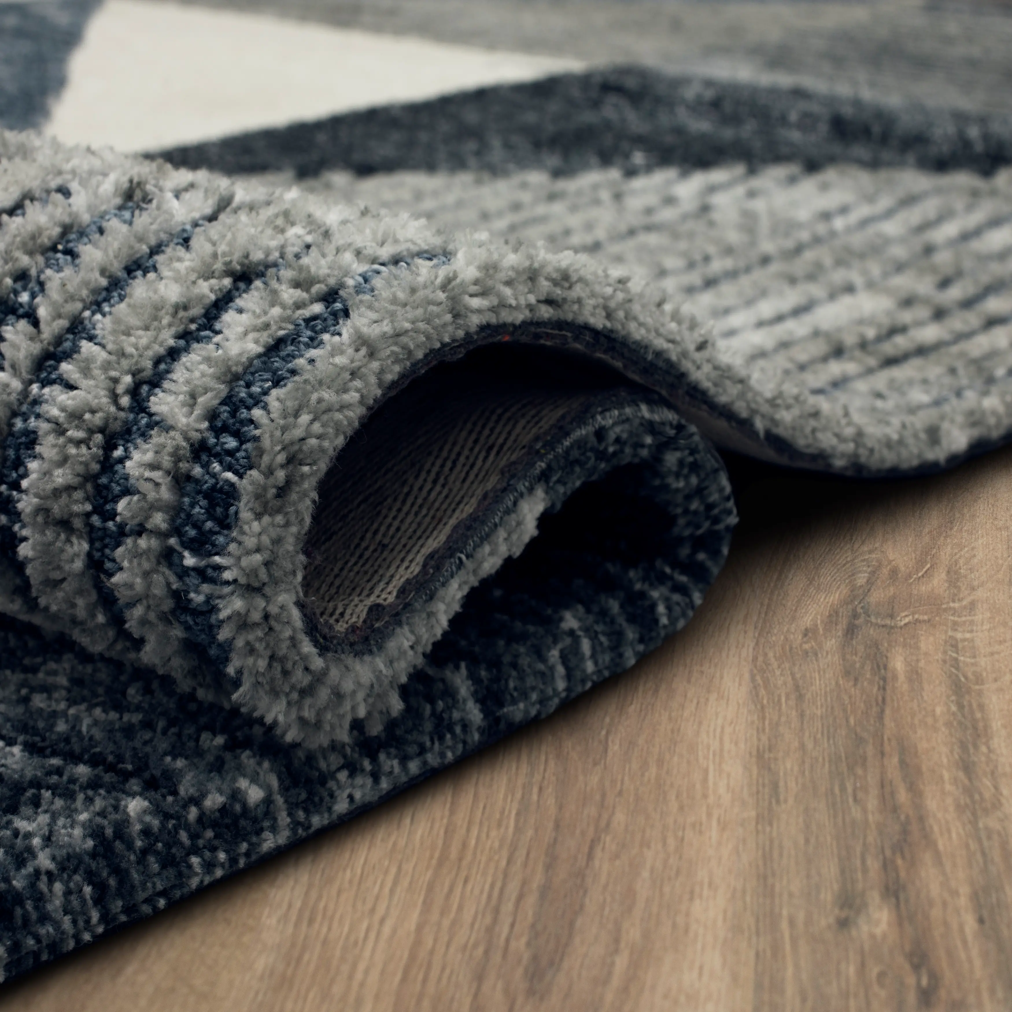 R1147-202/8X10-RUG Oblique 8 x 10 Geometric Blue Area Rug-4