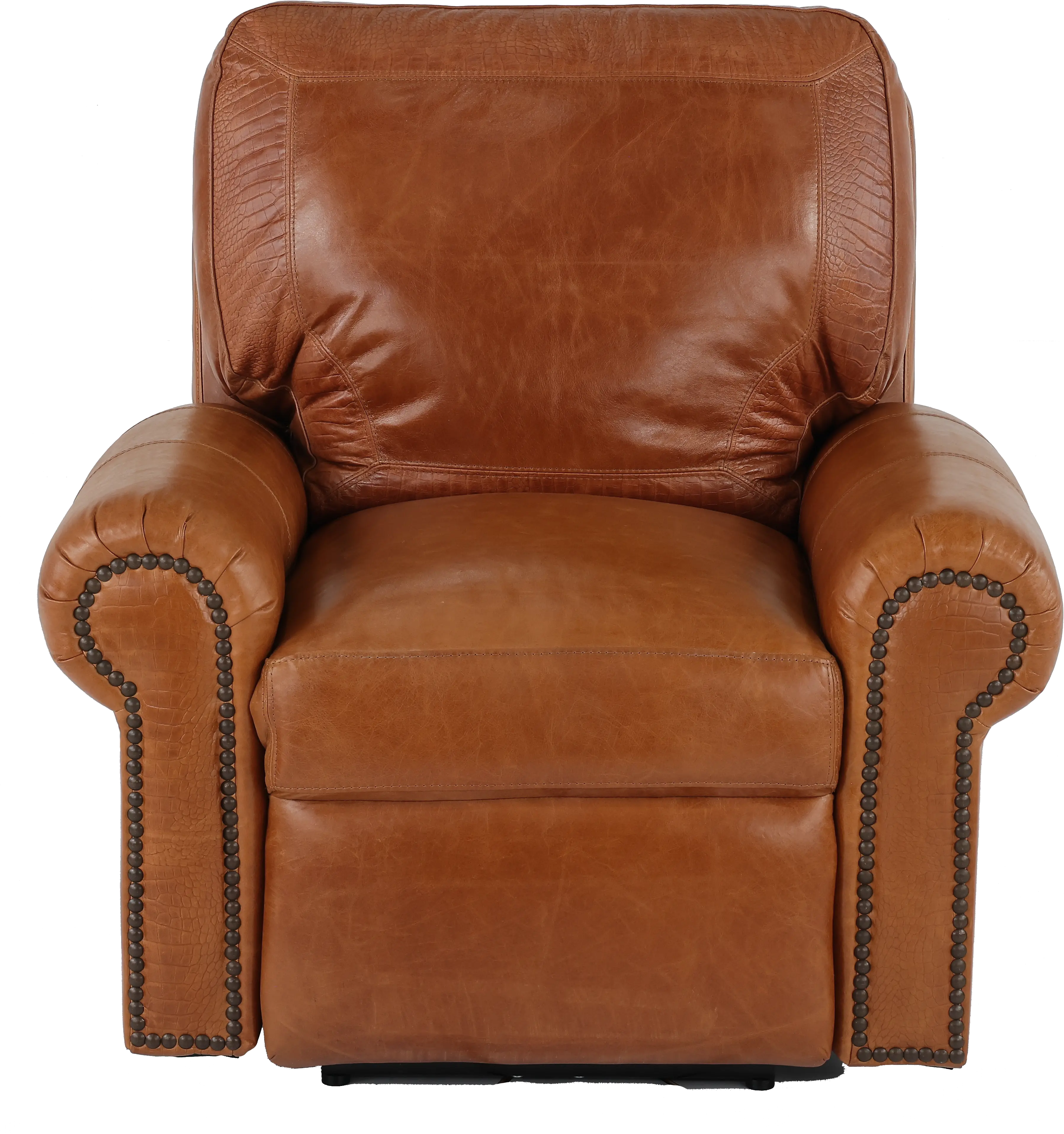 Tahoe Saddle Brown Leather Power Recliner-4
