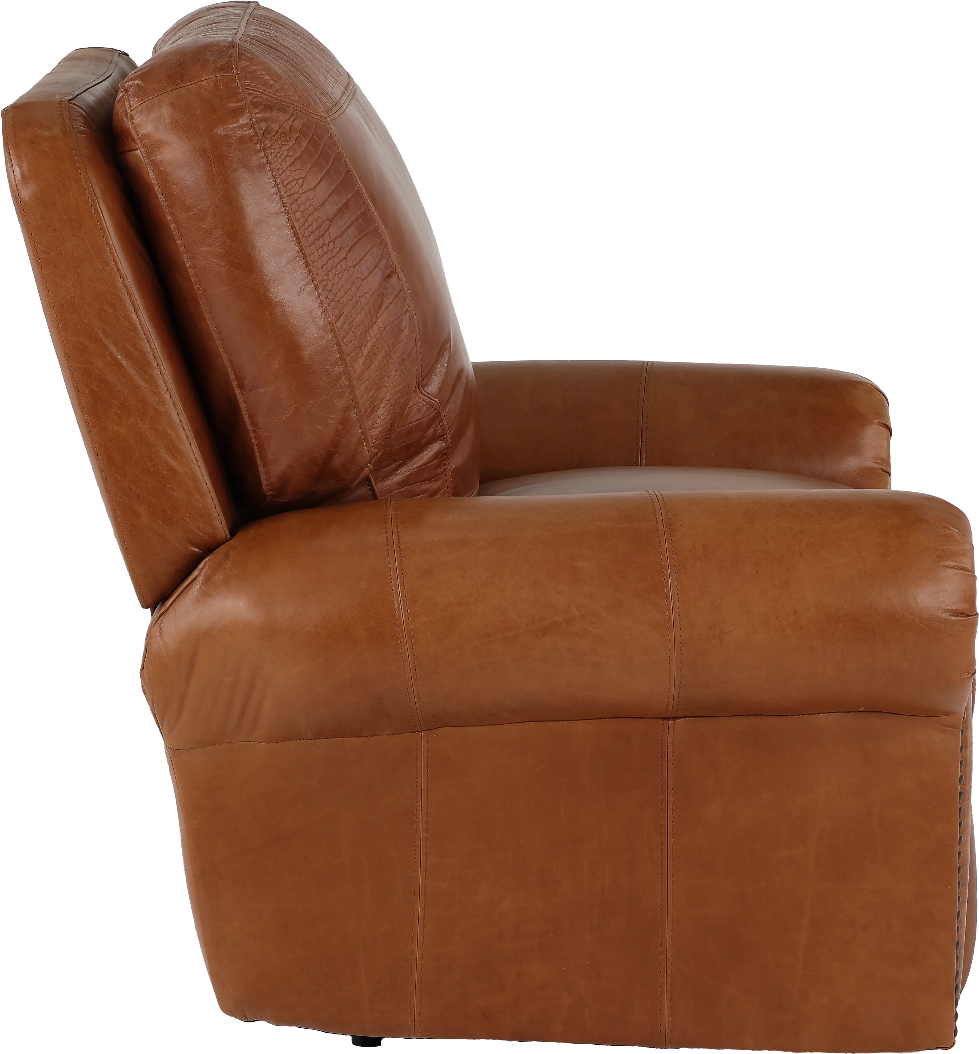 Tahoe Saddle Brown Leather Power Recliner-6