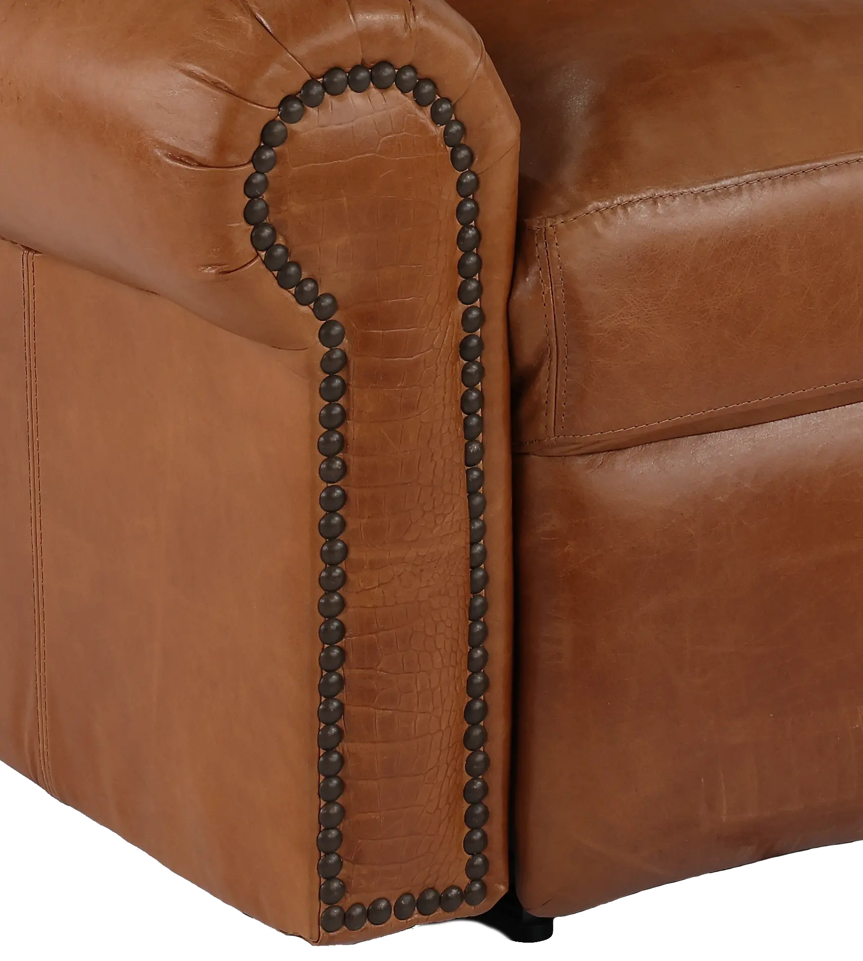 Tahoe Saddle Brown Leather Power Recliner-8