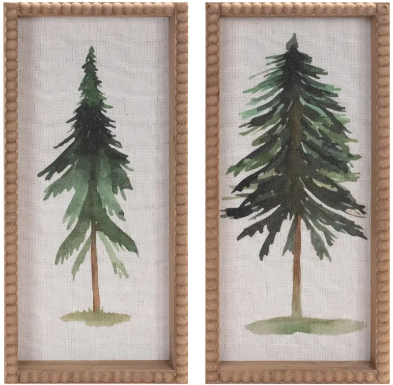 Assorted 15.75 Inch Wood Tree Plaque