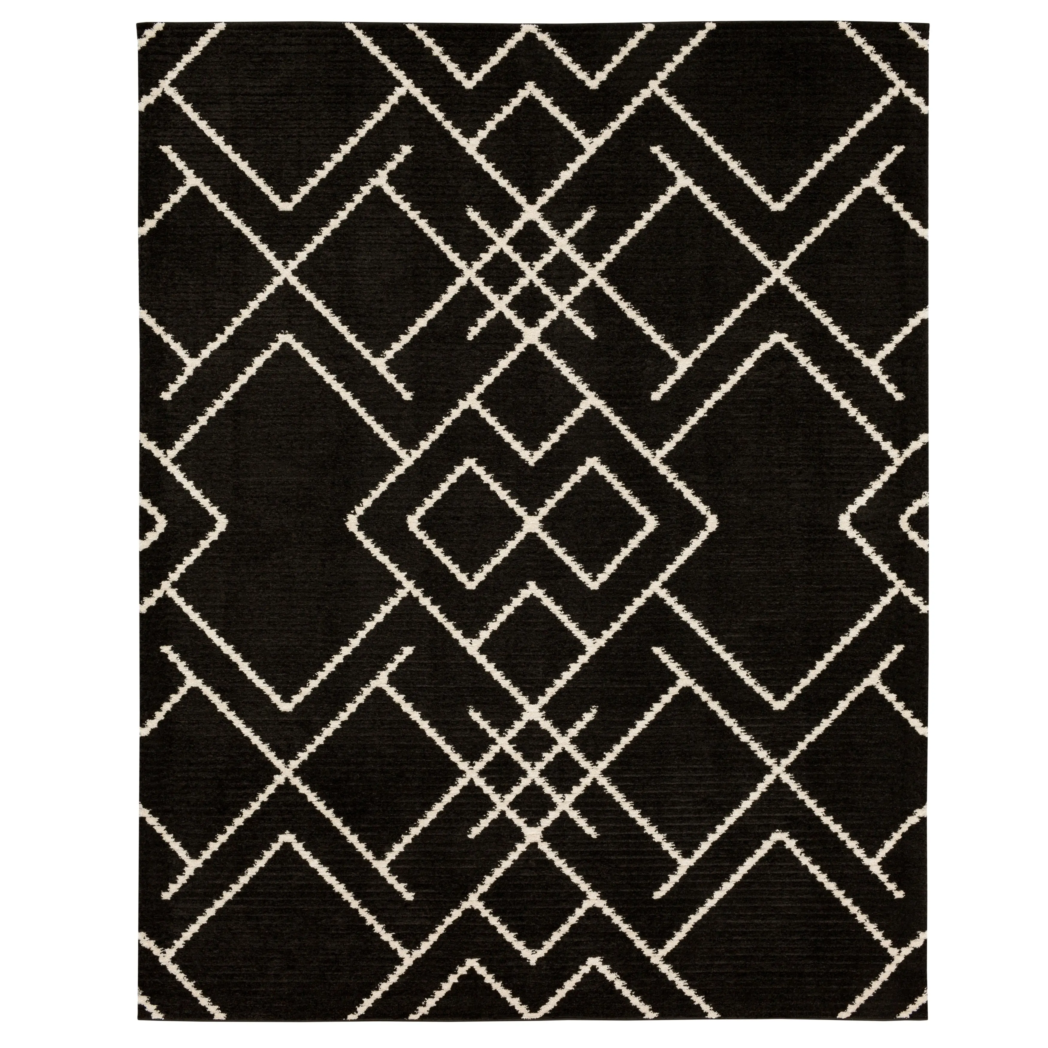 R1128-639/8X10-RUG Traverse 8 x 10 Intersection Black Area Rug-1