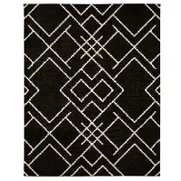 R1128-639/8X10-RUG Traverse 8 x 10 Intersection Black Area Rug