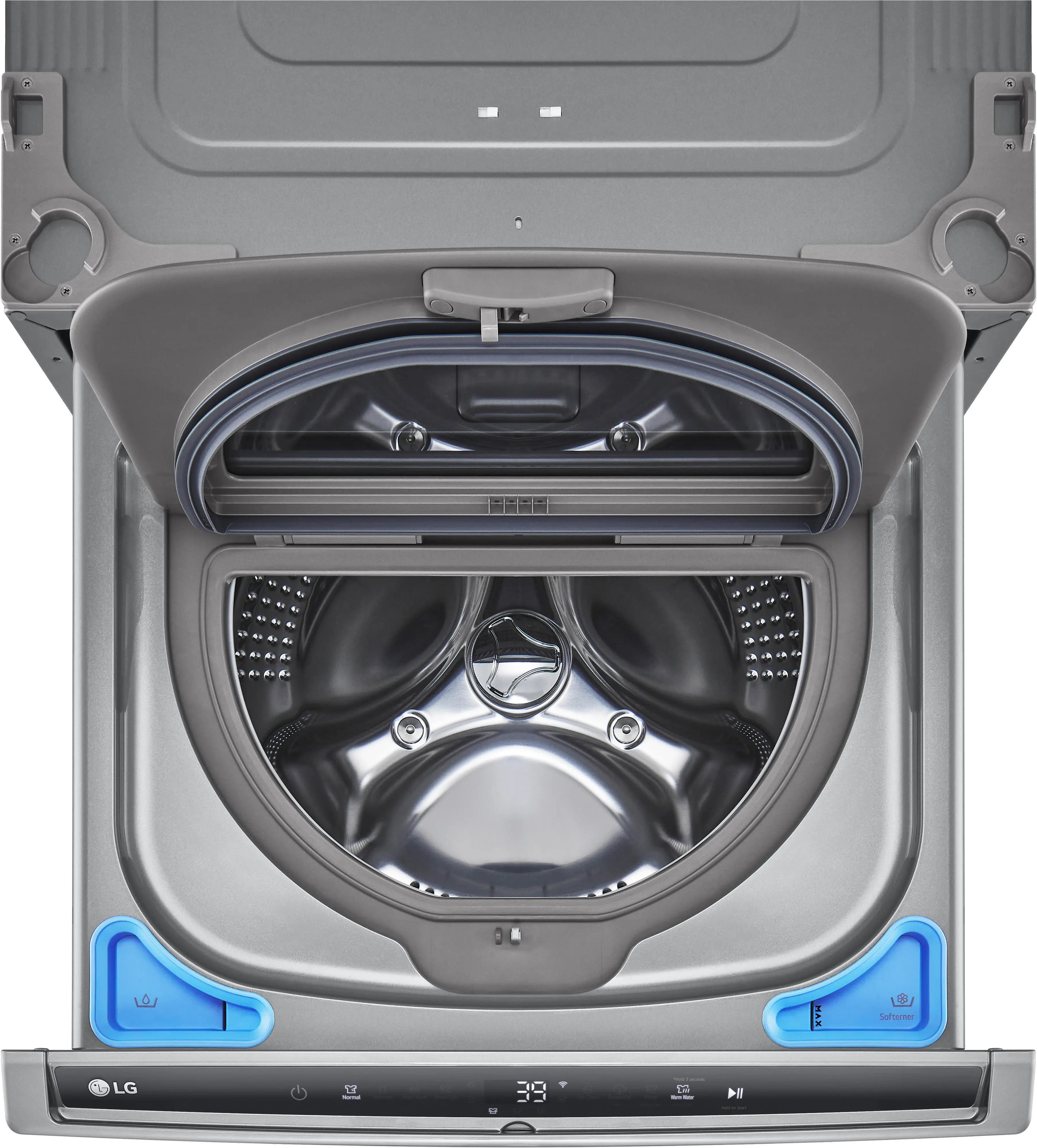 WD300CV LG Sidekick 1.0 cu ft Pedestal Washer - Graphite Steel-2