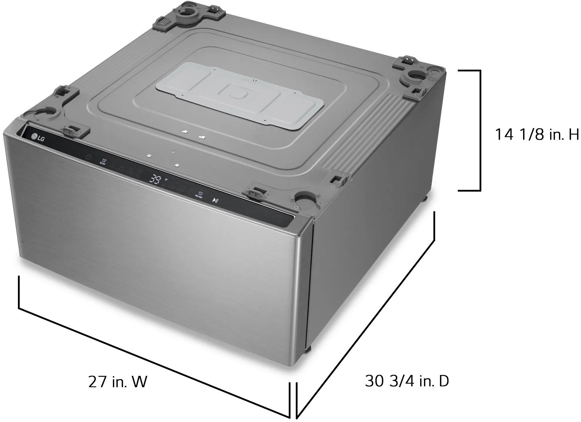 WD300CV LG Sidekick 1.0 cu ft Pedestal Washer - Graphite Steel-5