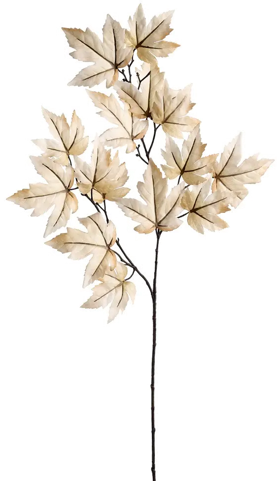 36  Beige Maple Leaf Spray-1