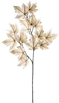 36  Beige Maple Leaf Spray