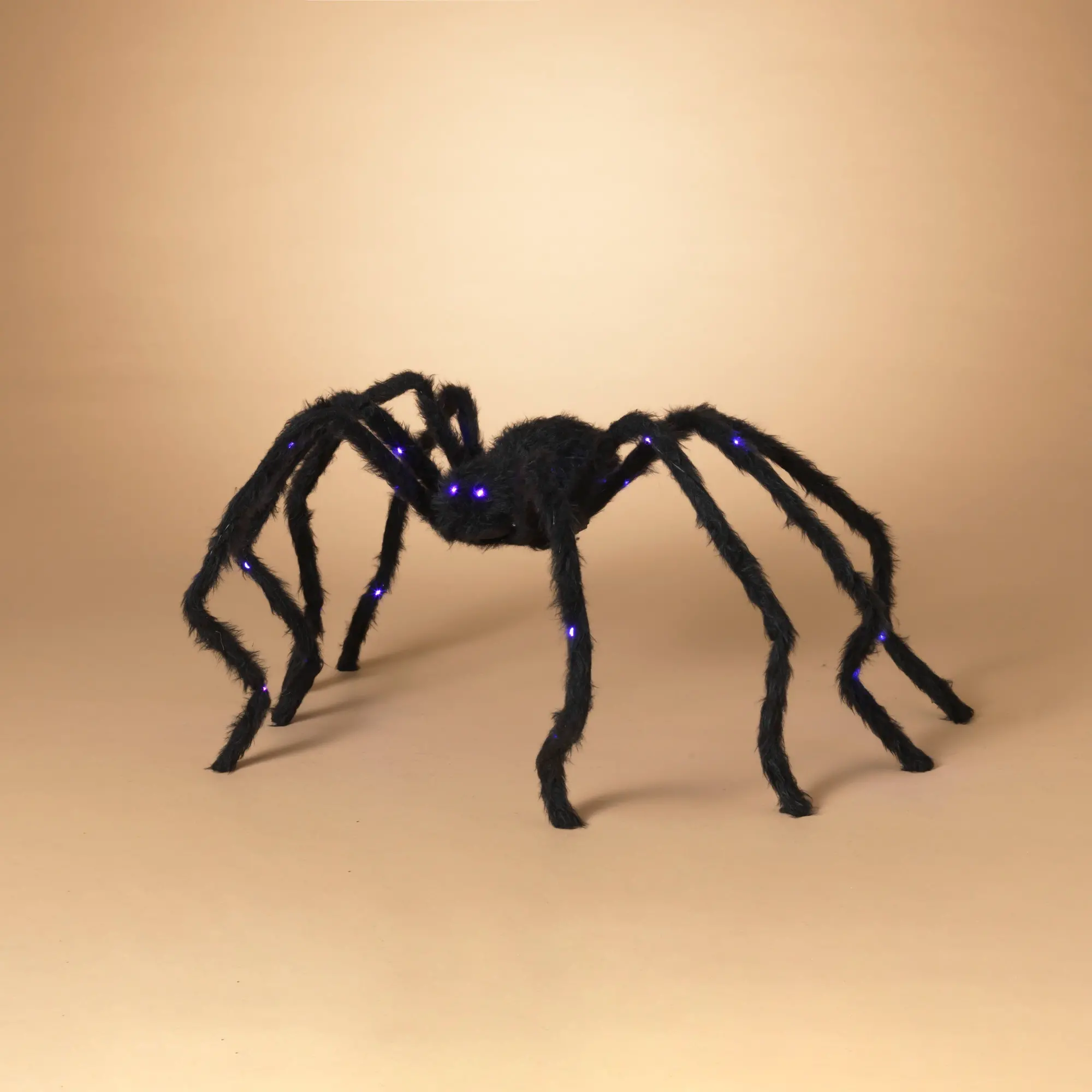8 Inch Lighted Spider With LED Eyes-1
