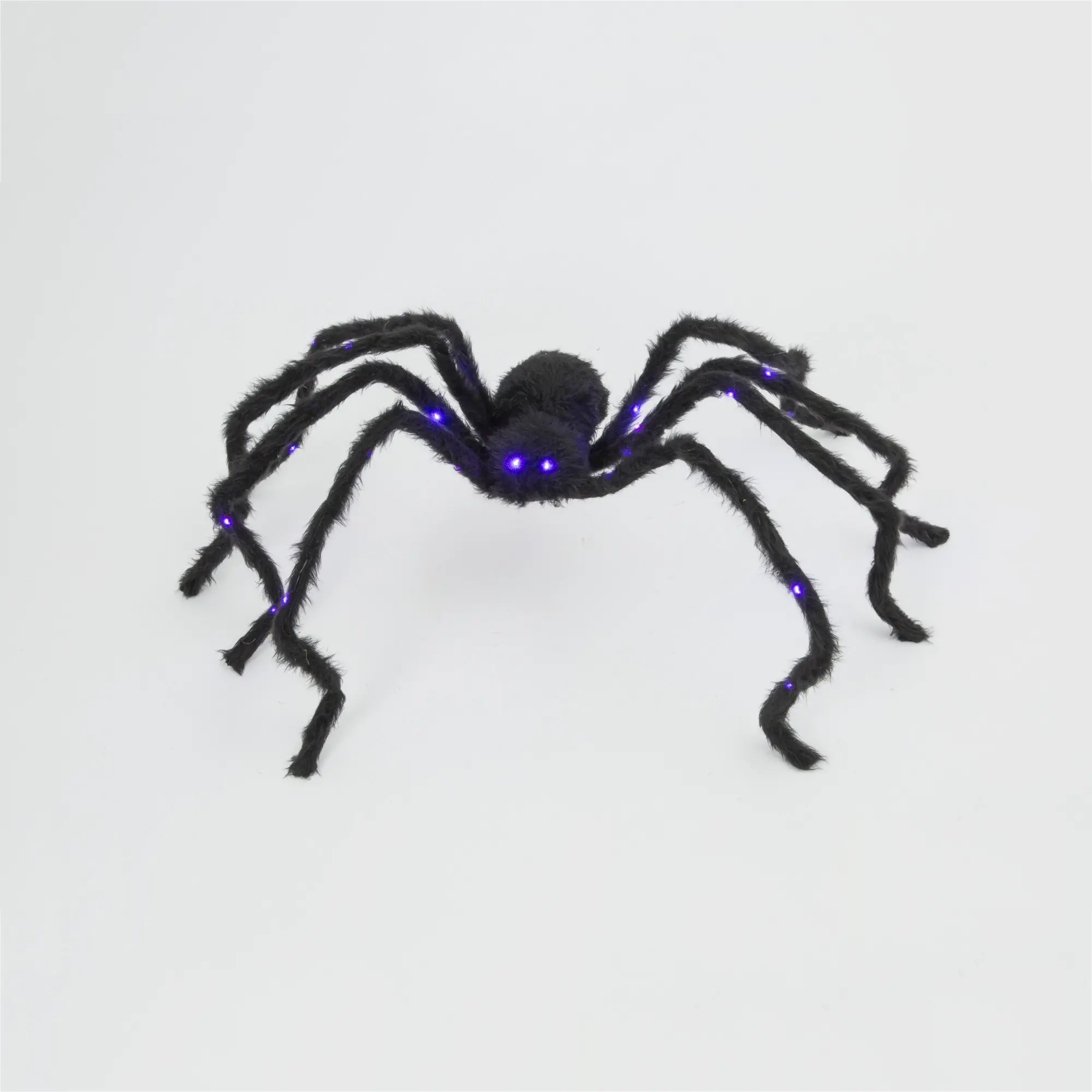 8 Inch Lighted Spider With LED Eyes-2