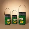 Medium Green Metal Frankenstein Lantern