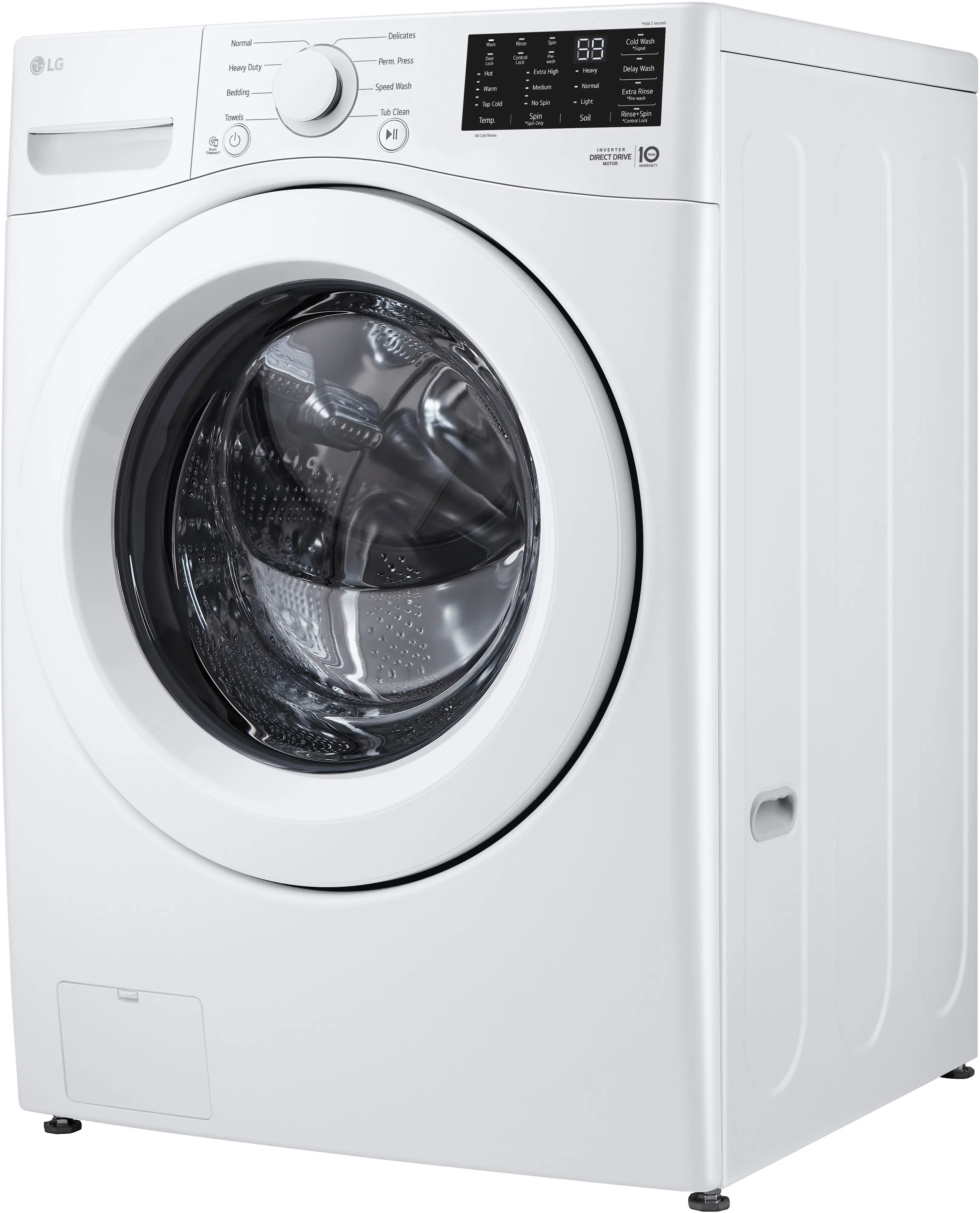 WM3470CW LG 5 cu ft Front Load Washer - White 3470W-6