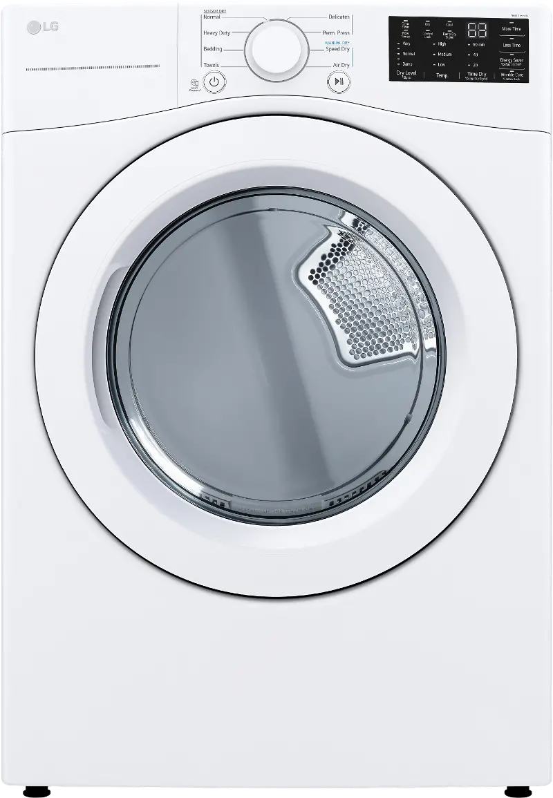 LG 7.4 cu ft Electric Dryer - White 3470W