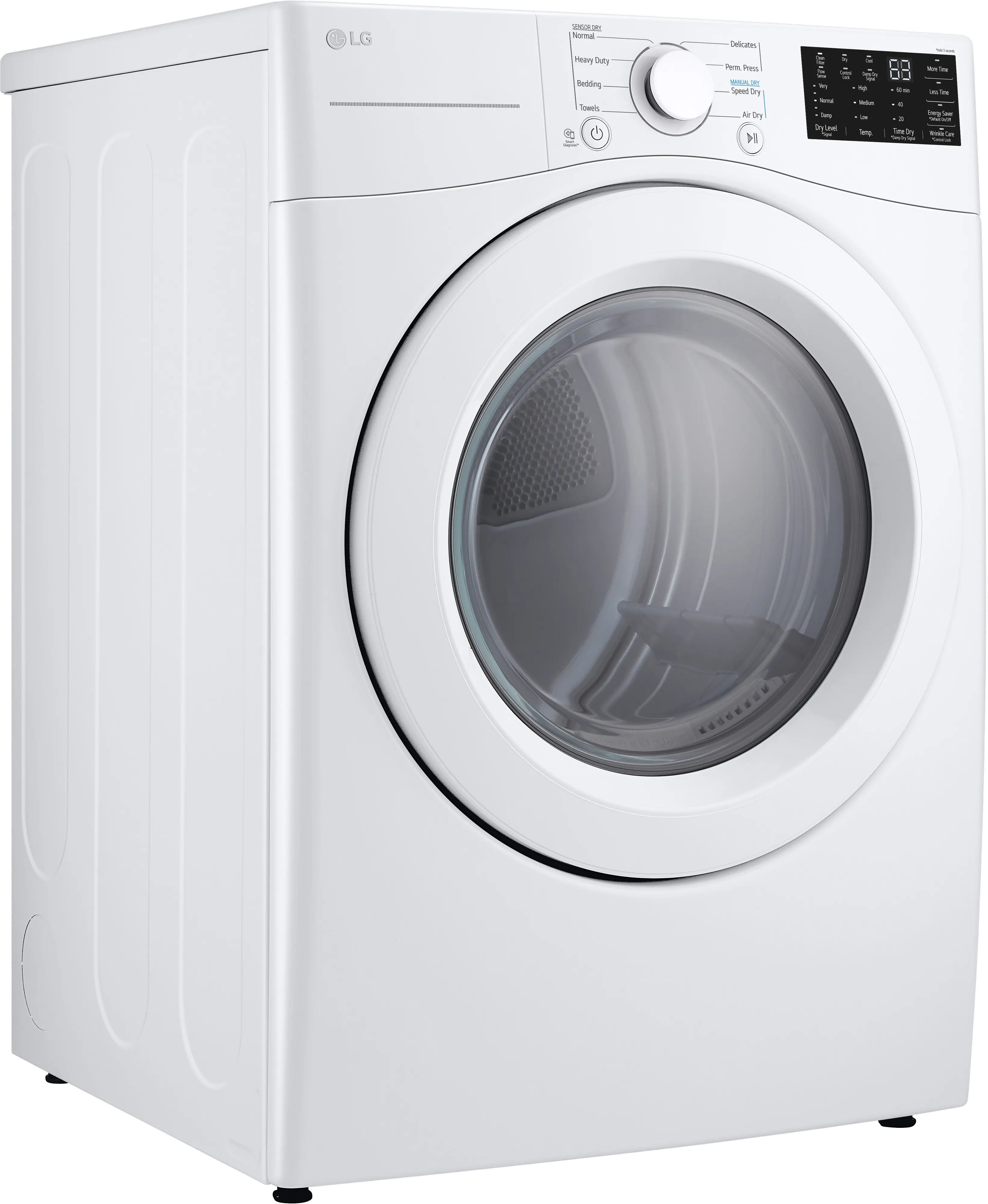 DLE3470W LG 7.4 cu ft Electric Dryer - White 3470W-5