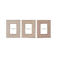 8.75  Assorted Wood and Tile Picture Frames