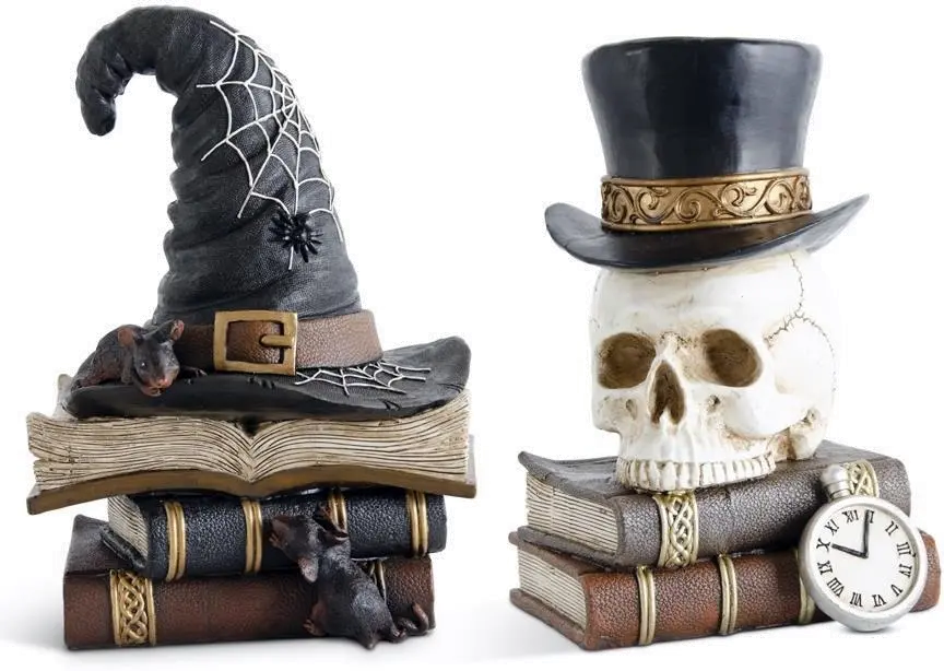 Assorted Halloween Stacked Books-1