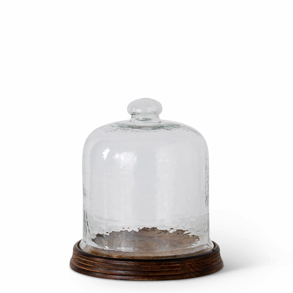 9.75" Wavy Glass Cloche