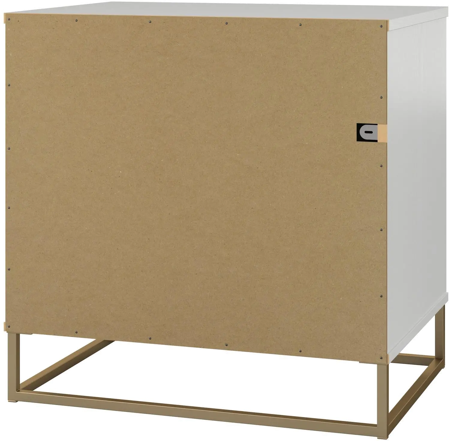Paris Hilton x Novogratz Kelly Glam White Accent Cabinet-5