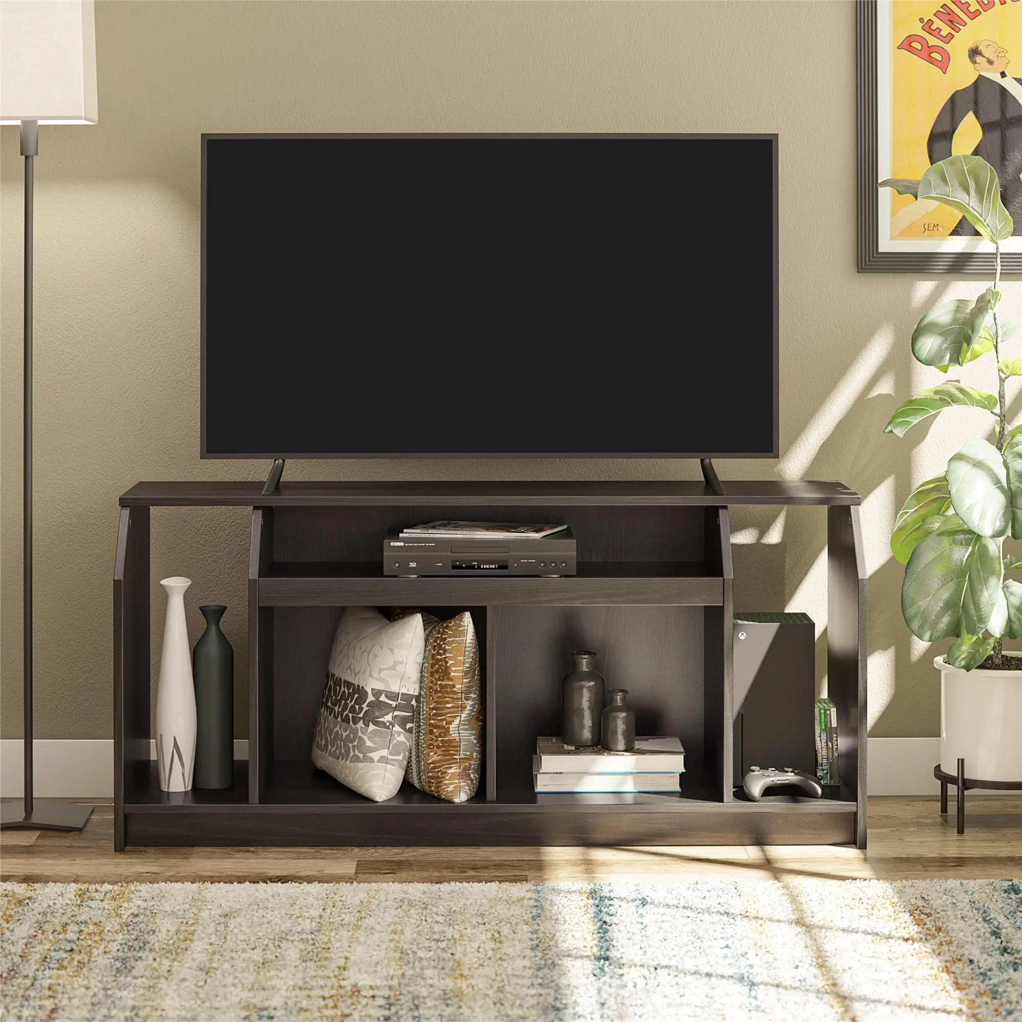 The Loft 47  Black Oak TV Stand-2