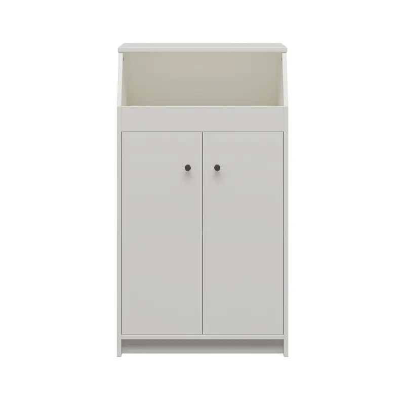 The Loft White 2-Door Storage Tower
