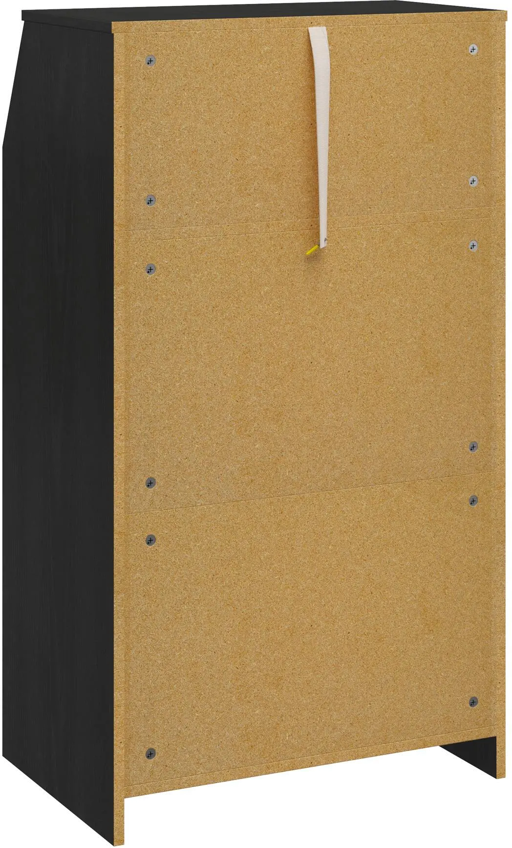 The Loft Black Oak 2-Door Storage Tower-6