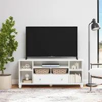 Brett 57  White TV Stand