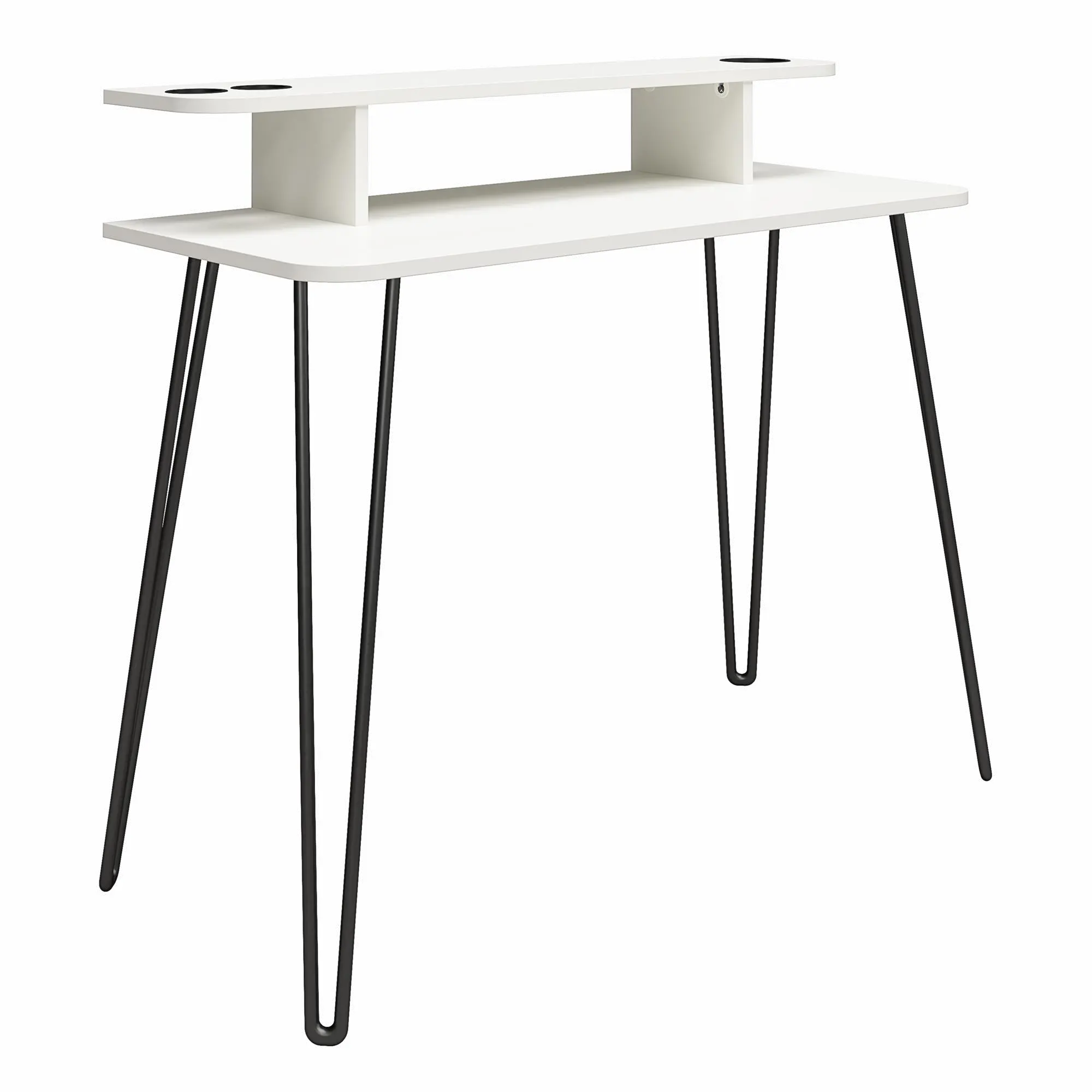 Kimberly White Mid-Century Modern Vanity-5