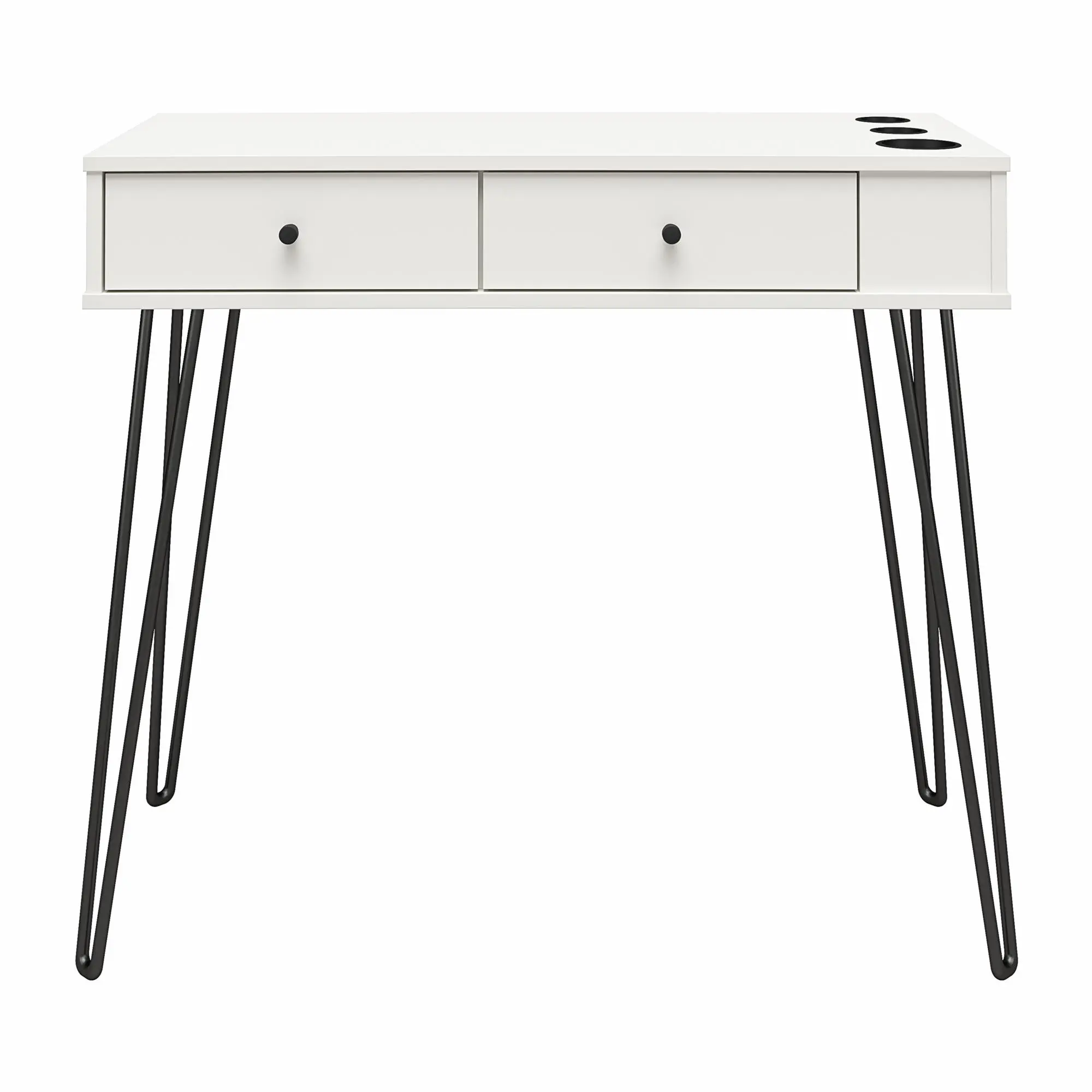 Kimberly White Vanity with Drawers-1