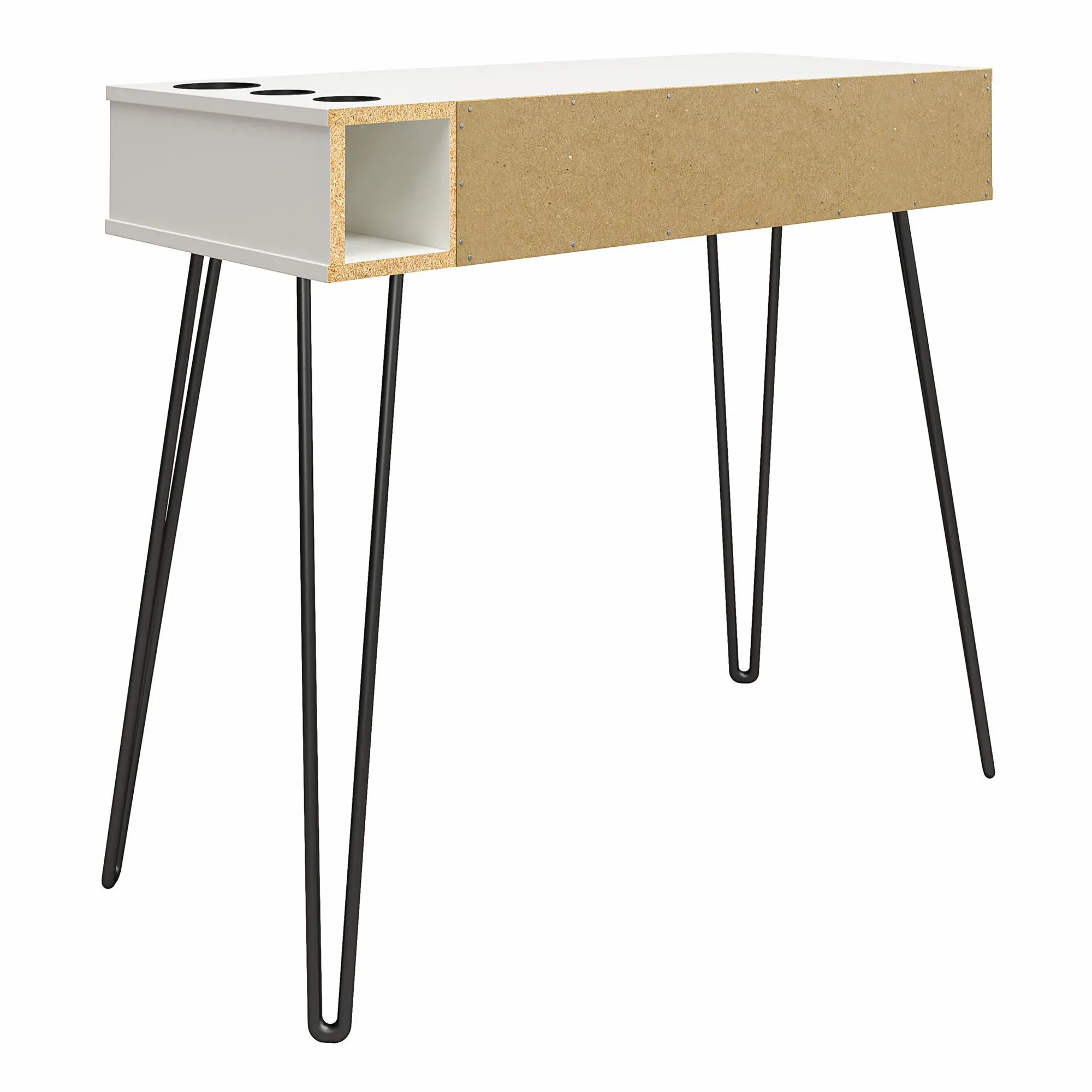 Kimberly White Vanity with Drawers-7