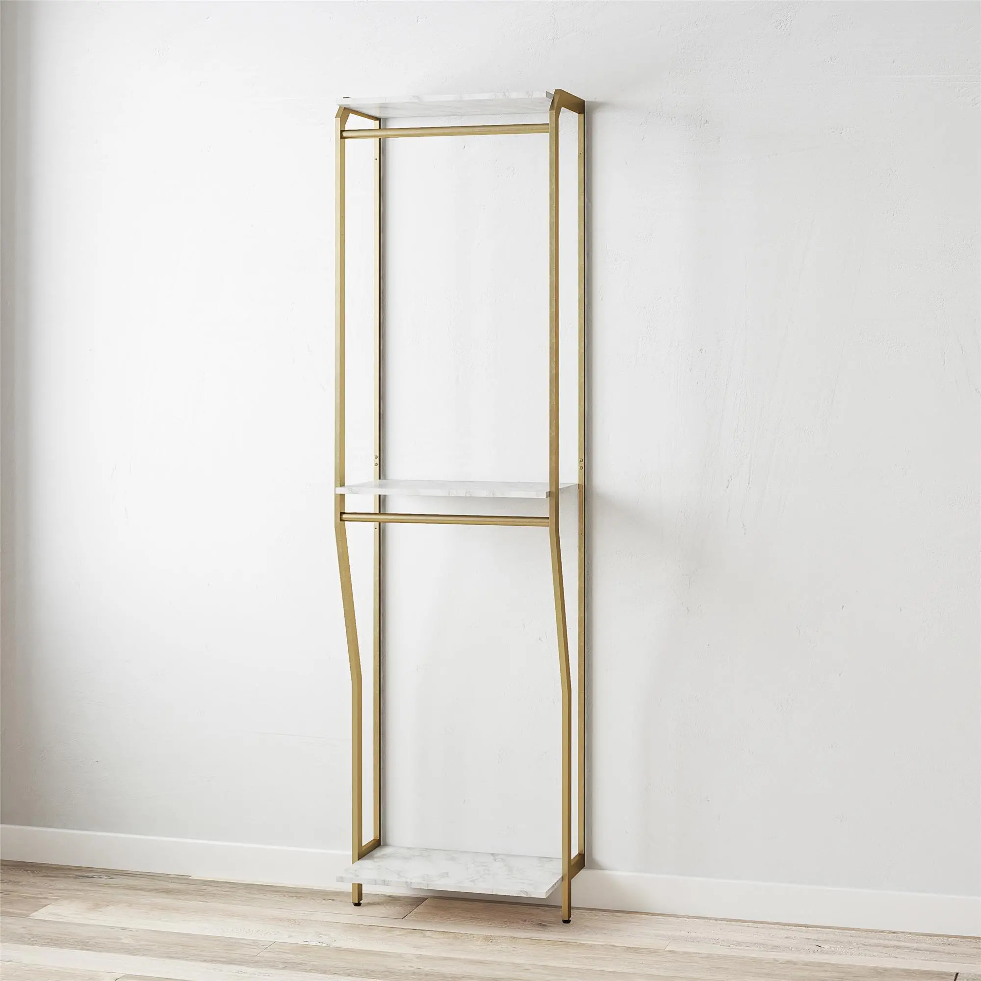 Gwyneth White Marble Closet Hanging Rods-2