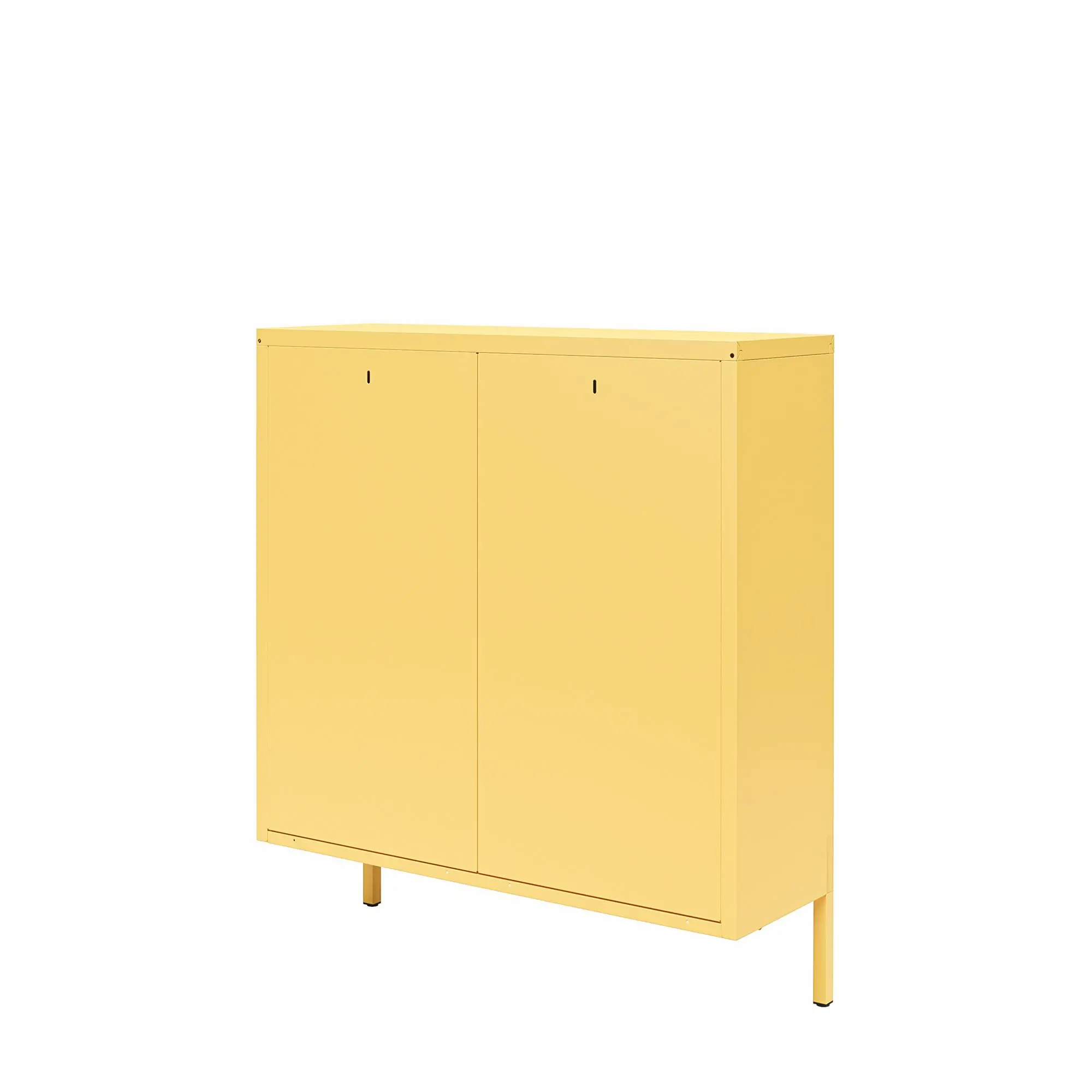 Cache Yellow Locker-Style Shoe Storage Cabinet-7