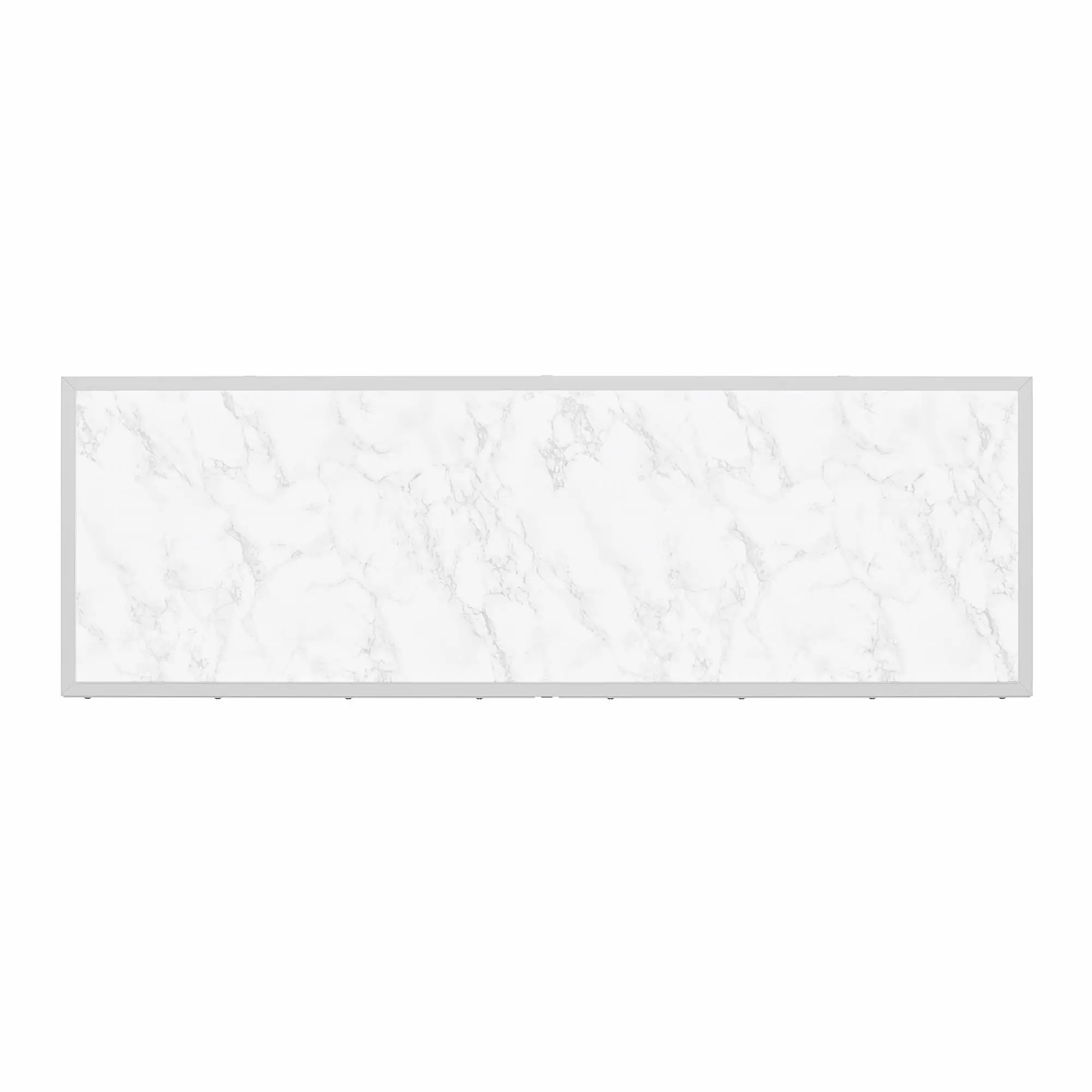 Liberty Dove Gray 3-Door Accent Cabinet with Marble Top-7