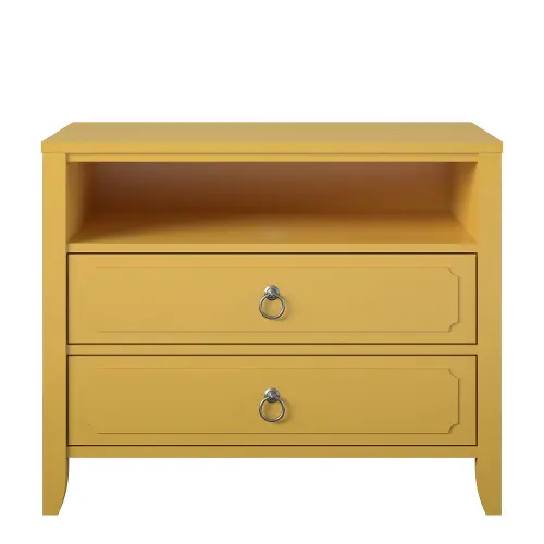 mariestelleさま② Her Majesty Mustard Yellow 2-Drawer Nightstand | RC Willey